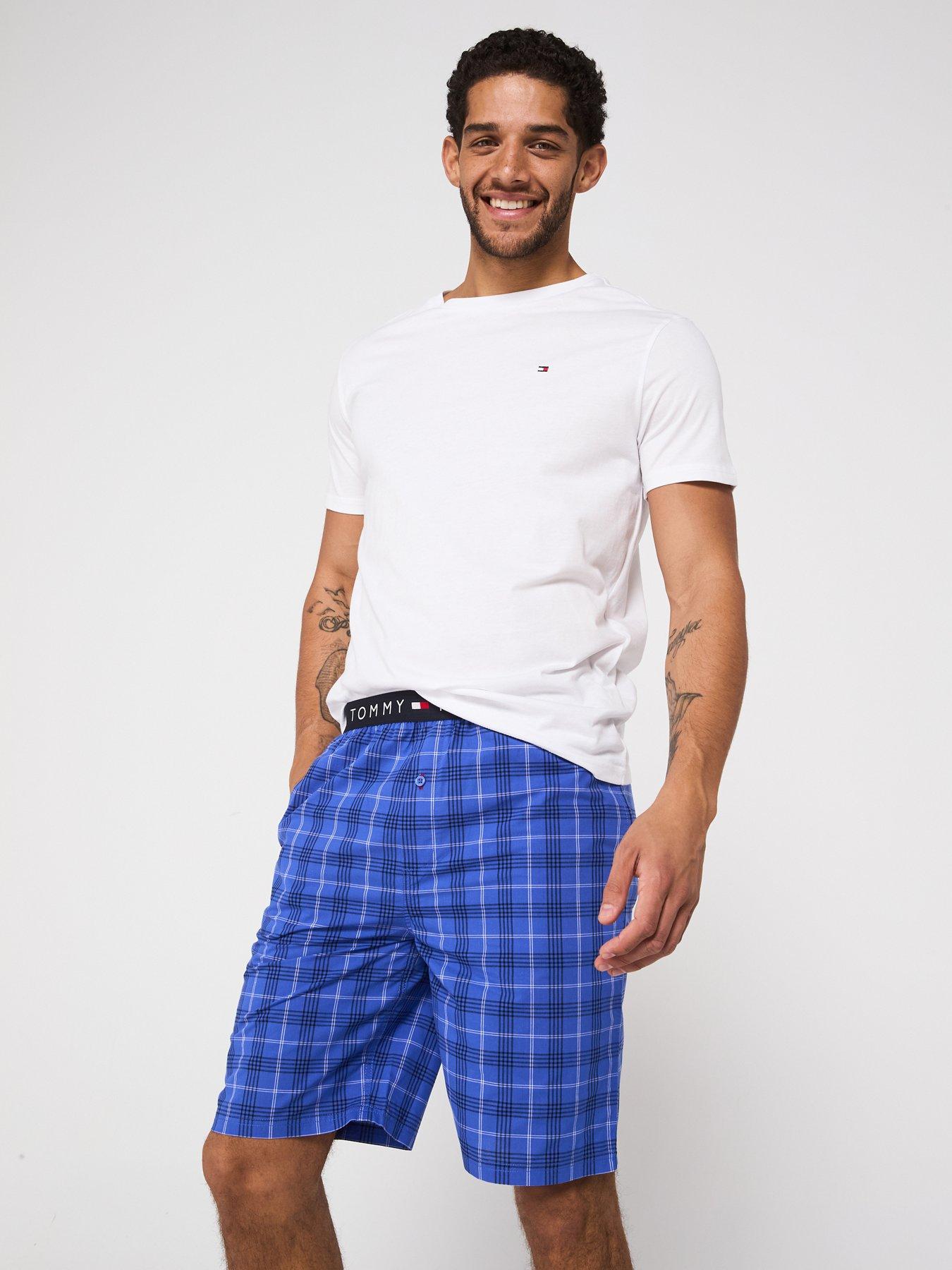tommy-hilfiger-short-sleeve-woven-print-pyjama-set-multi