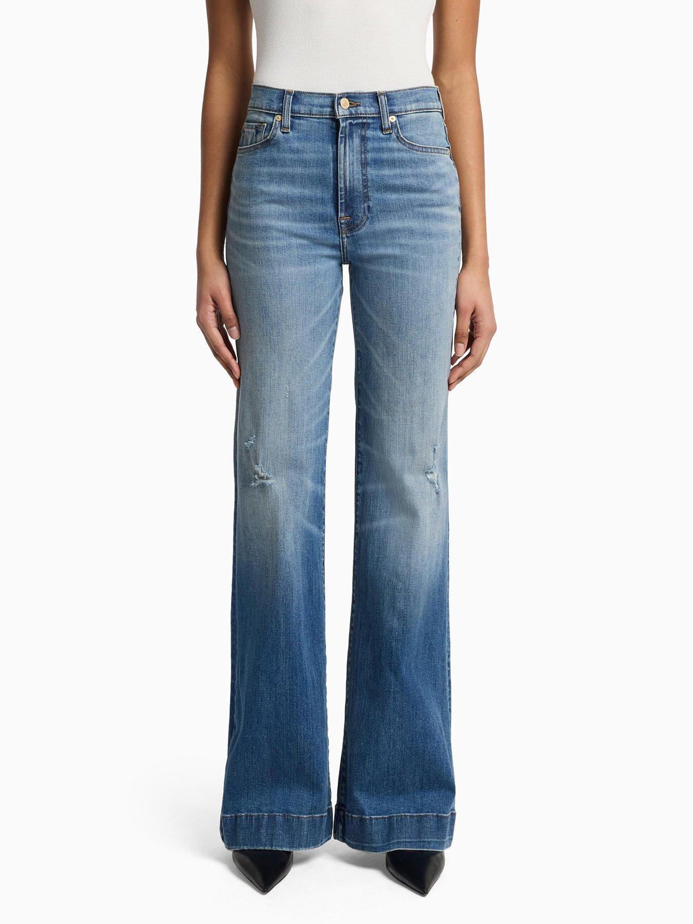 7 FOR ALL MANKIND Modern Dojo Wide Leg Jeans - Blue