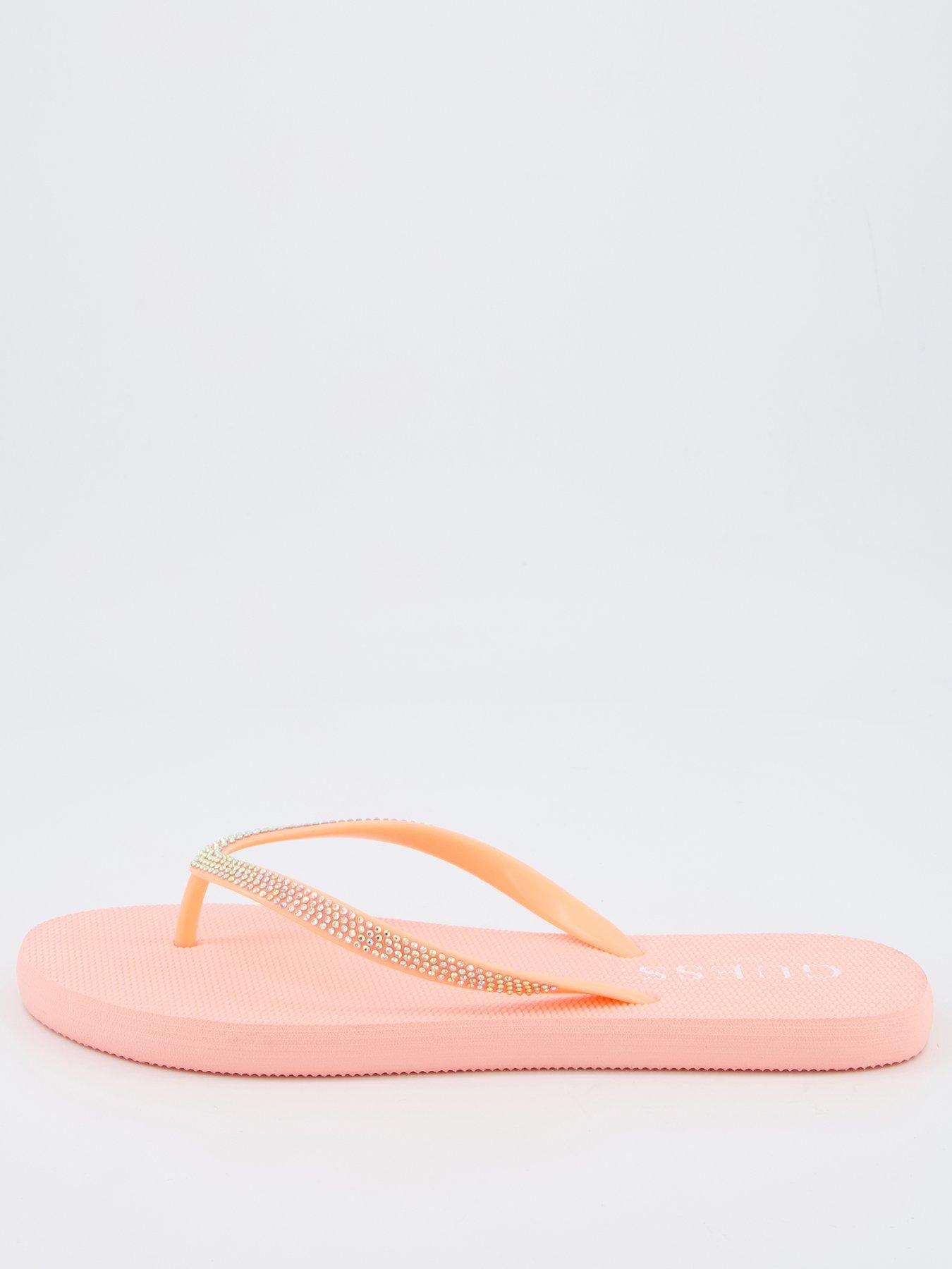 Image 2 of 6 of Guess Sparkly Flipflop - Orange