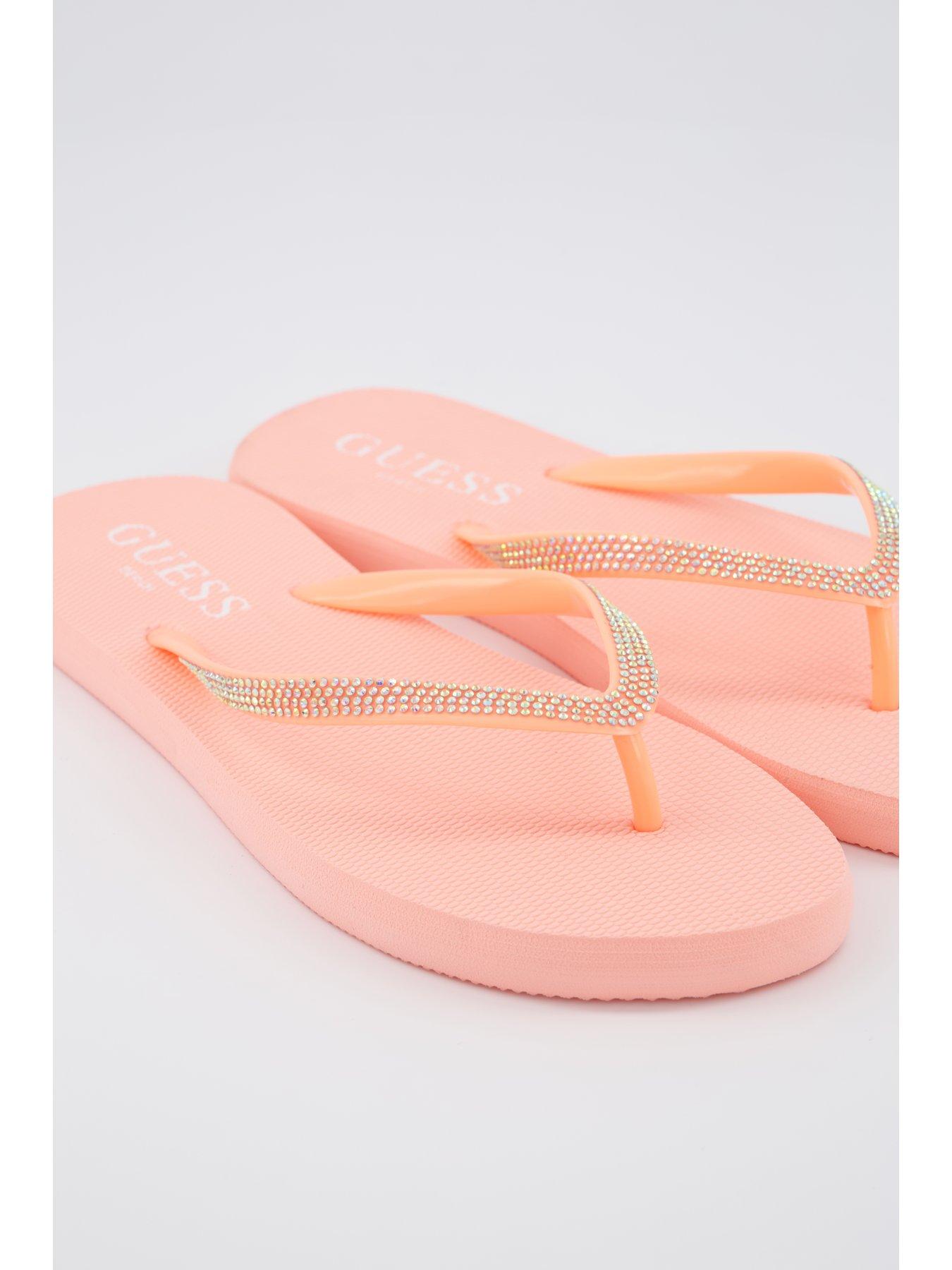 Image 5 of 6 of Guess Sparkly Flipflop - Orange