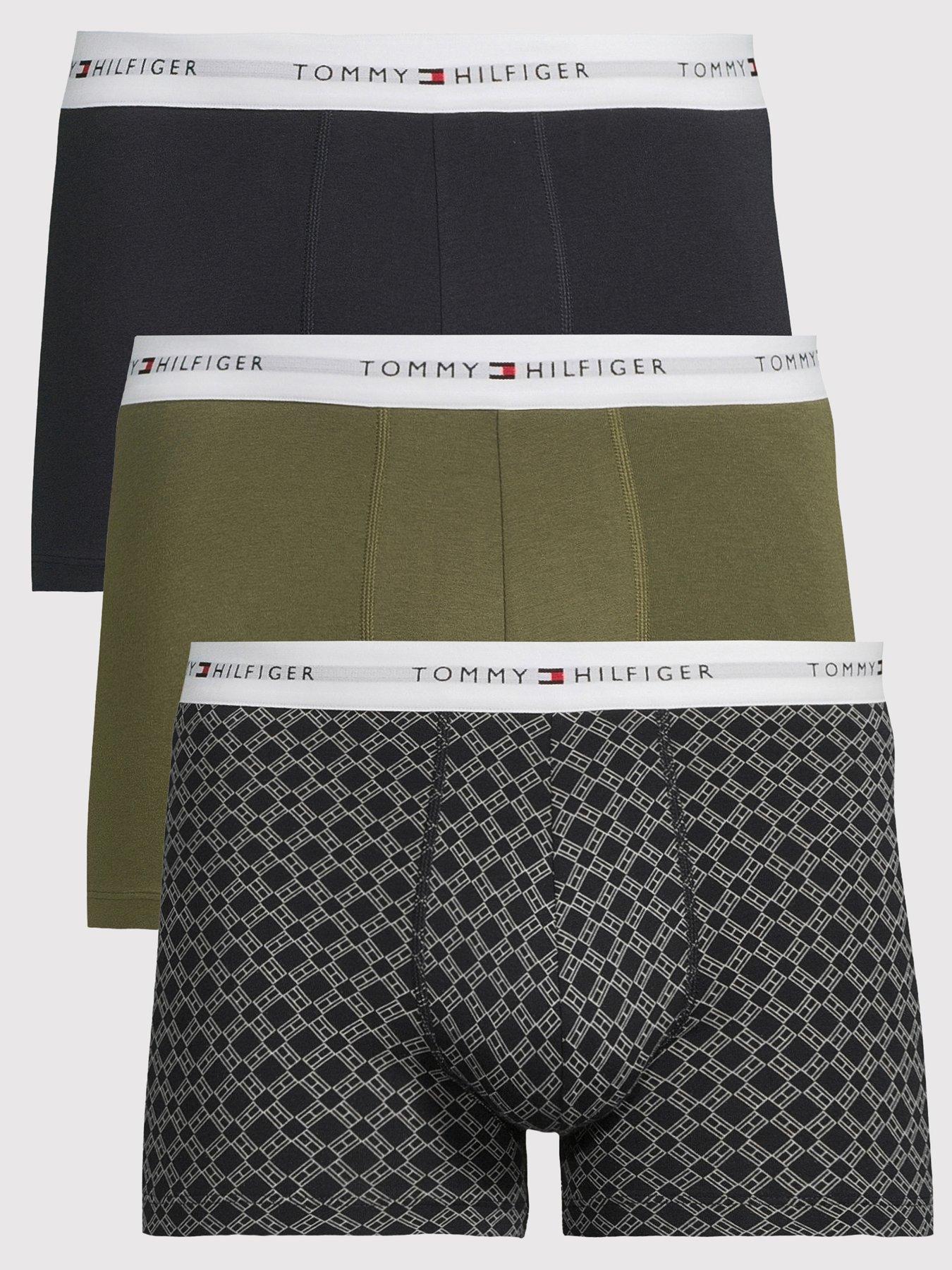 tommy-hilfiger-3-pack-print-plain-mix-trunks-dark-multi