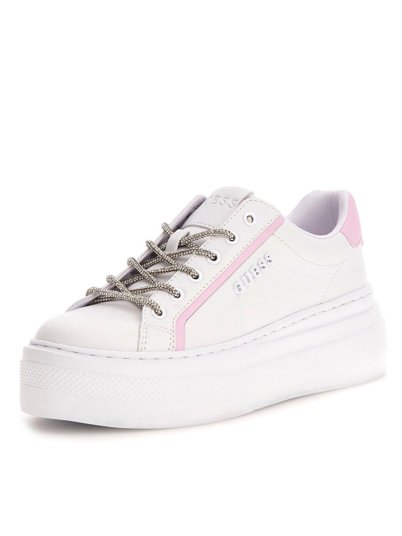 undefined Ameria Sparkly Lace Sneakers - White