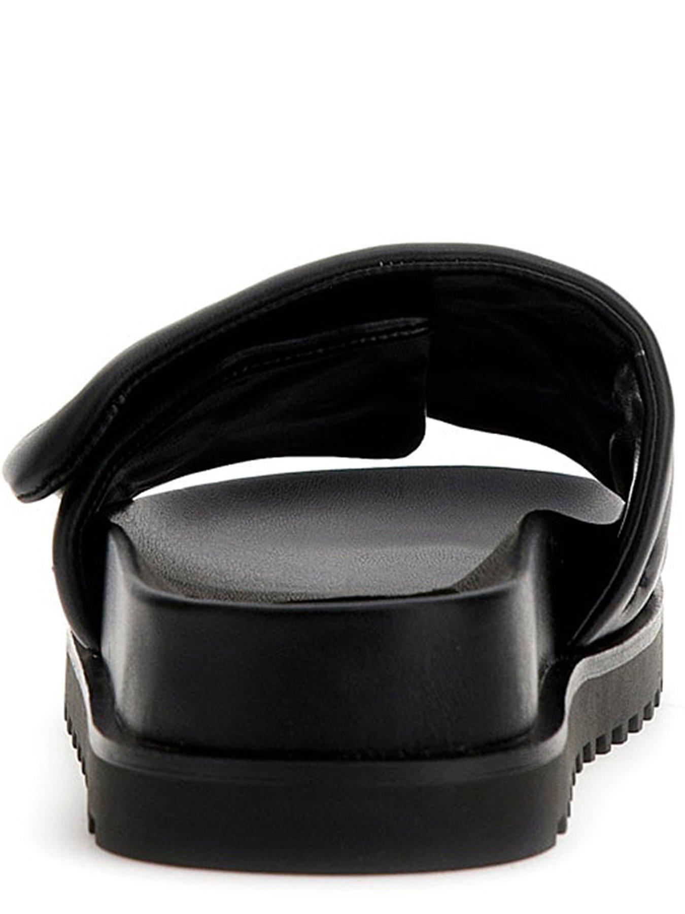 Image 4 of 5 of Guess Fabio Puffy Logo Slide - Black