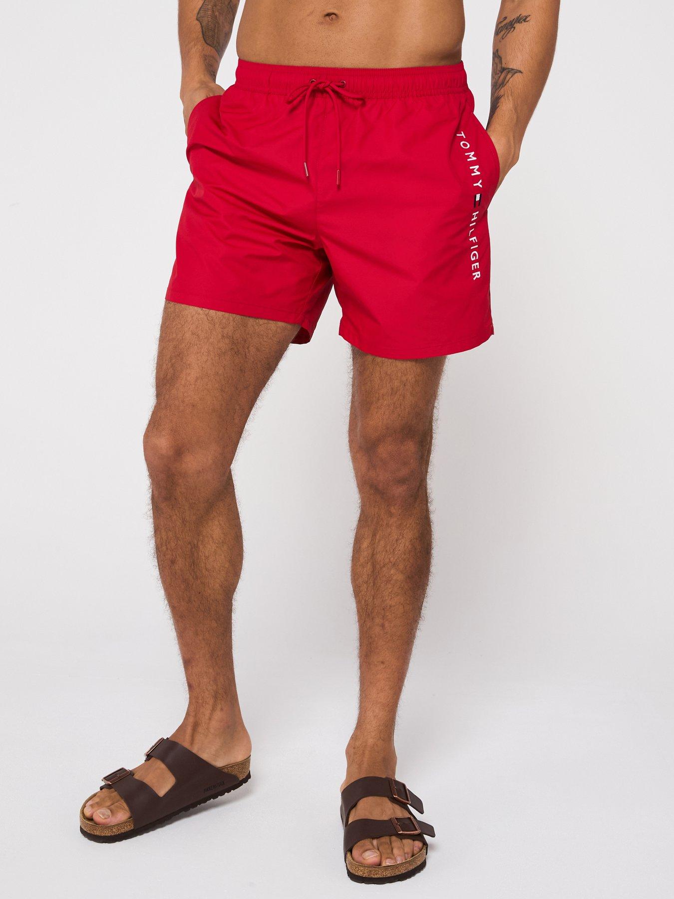 tommy-hilfiger-medium-drawstring-swim-shorts-red