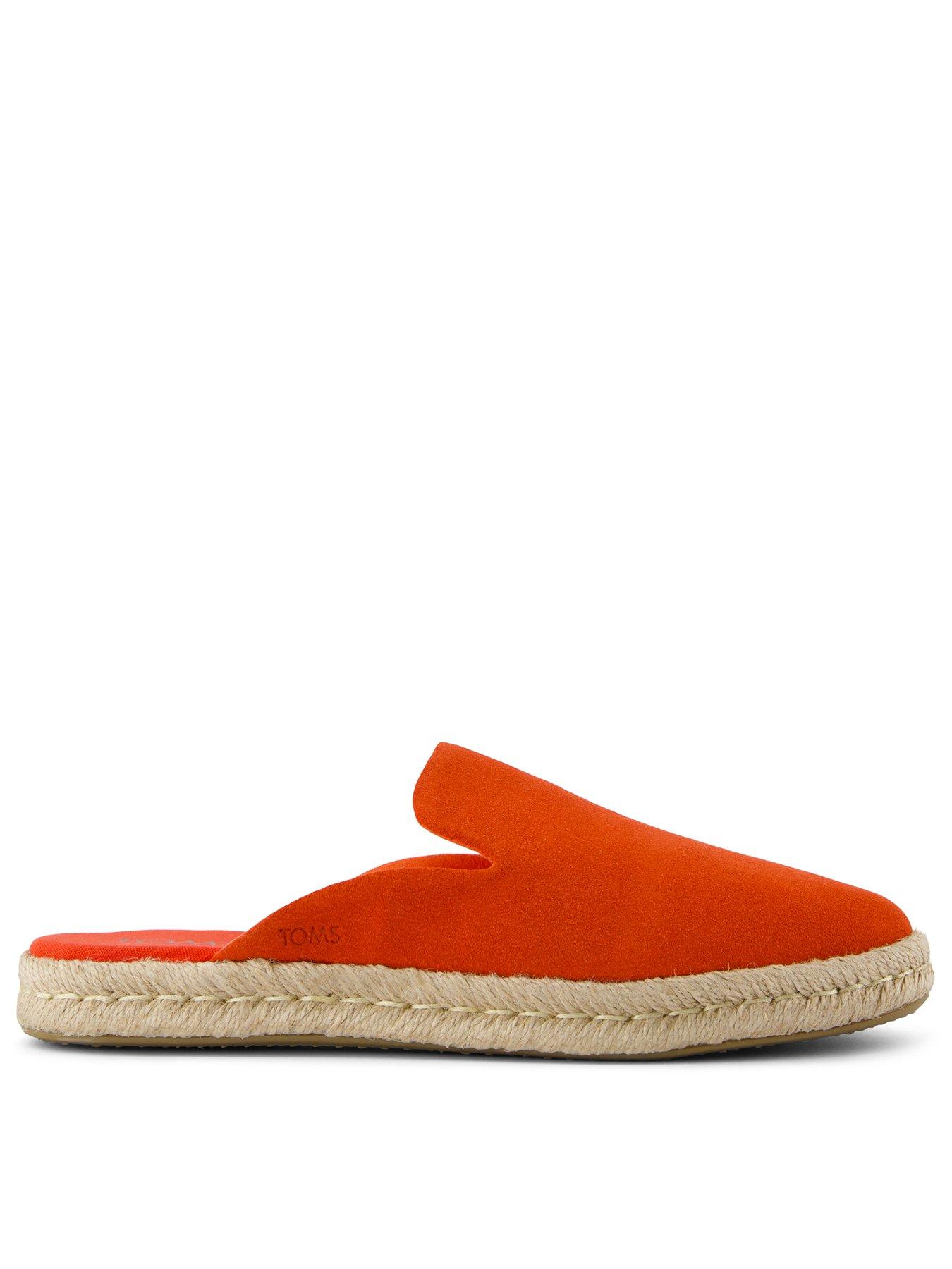 front image of toms-santiago-mule-red