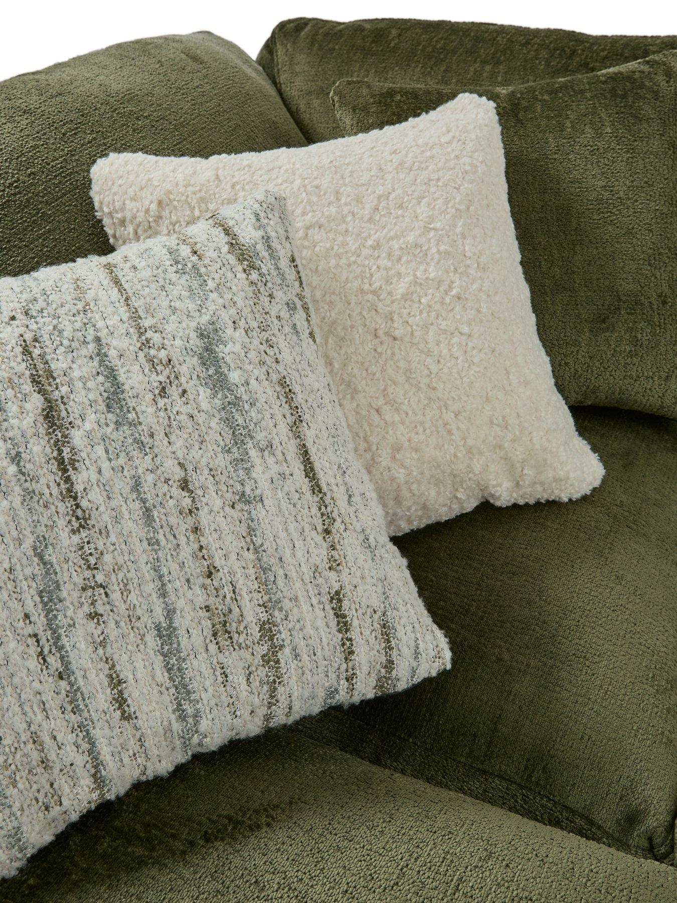 Image 5 of 7 of Very Home Anniston Fabric Right Hand Corner&nbsp;Chaise Sofa with Footstool&nbsp;- Made to Order in the UK