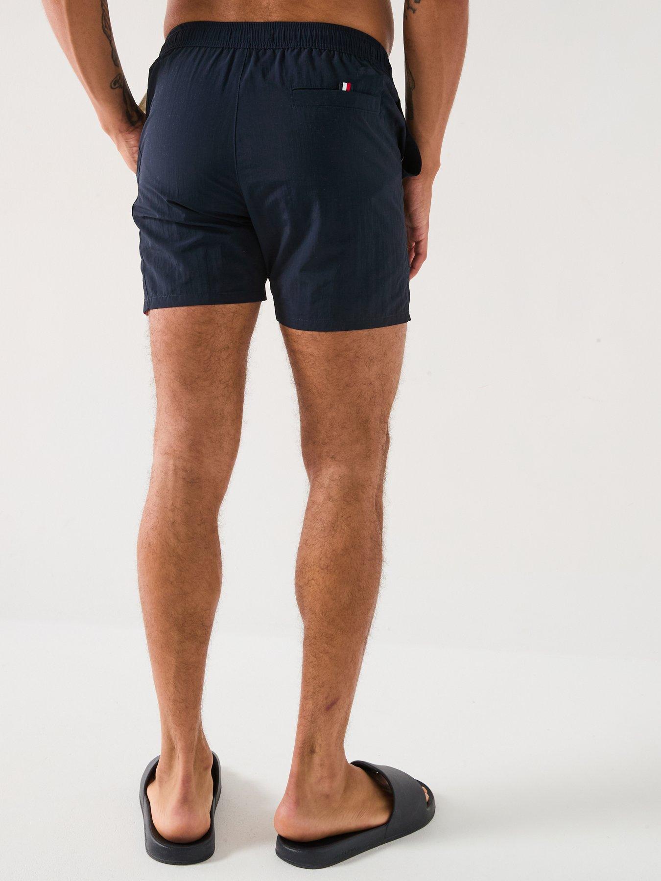  image of tommy-hilfiger-medium-drawstring-swim-shorts-navy
