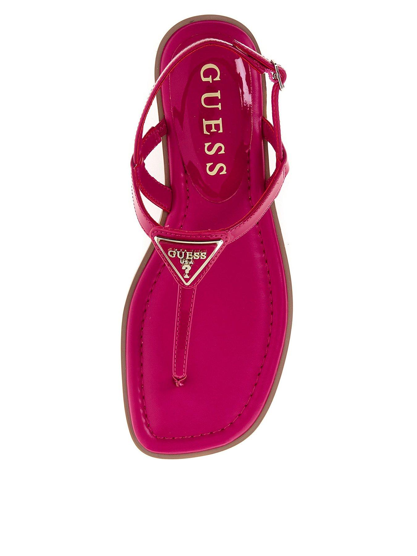 image of guess-rainey-flat-sandal-pink