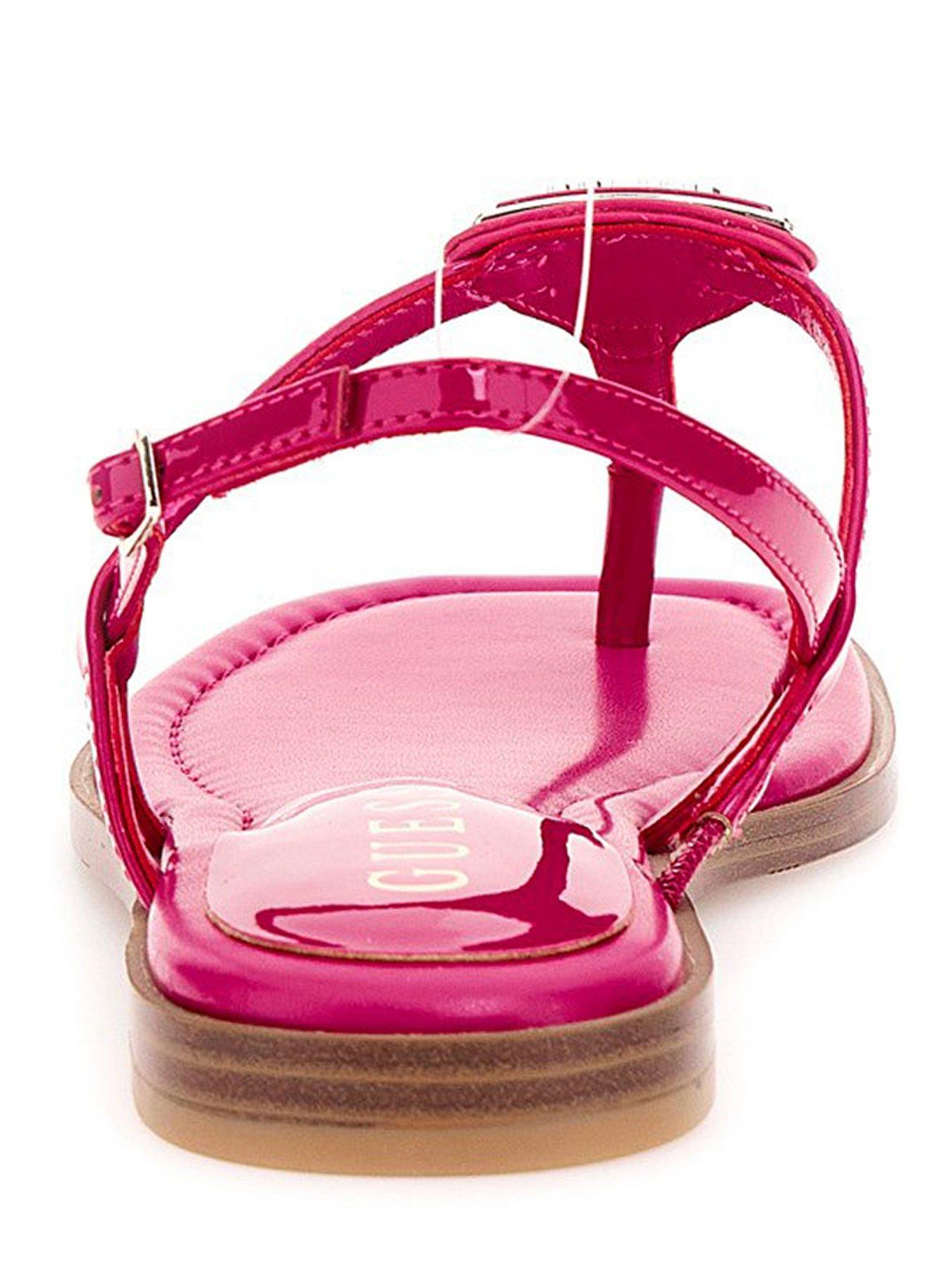  image of guess-rainey-flat-sandal-pink