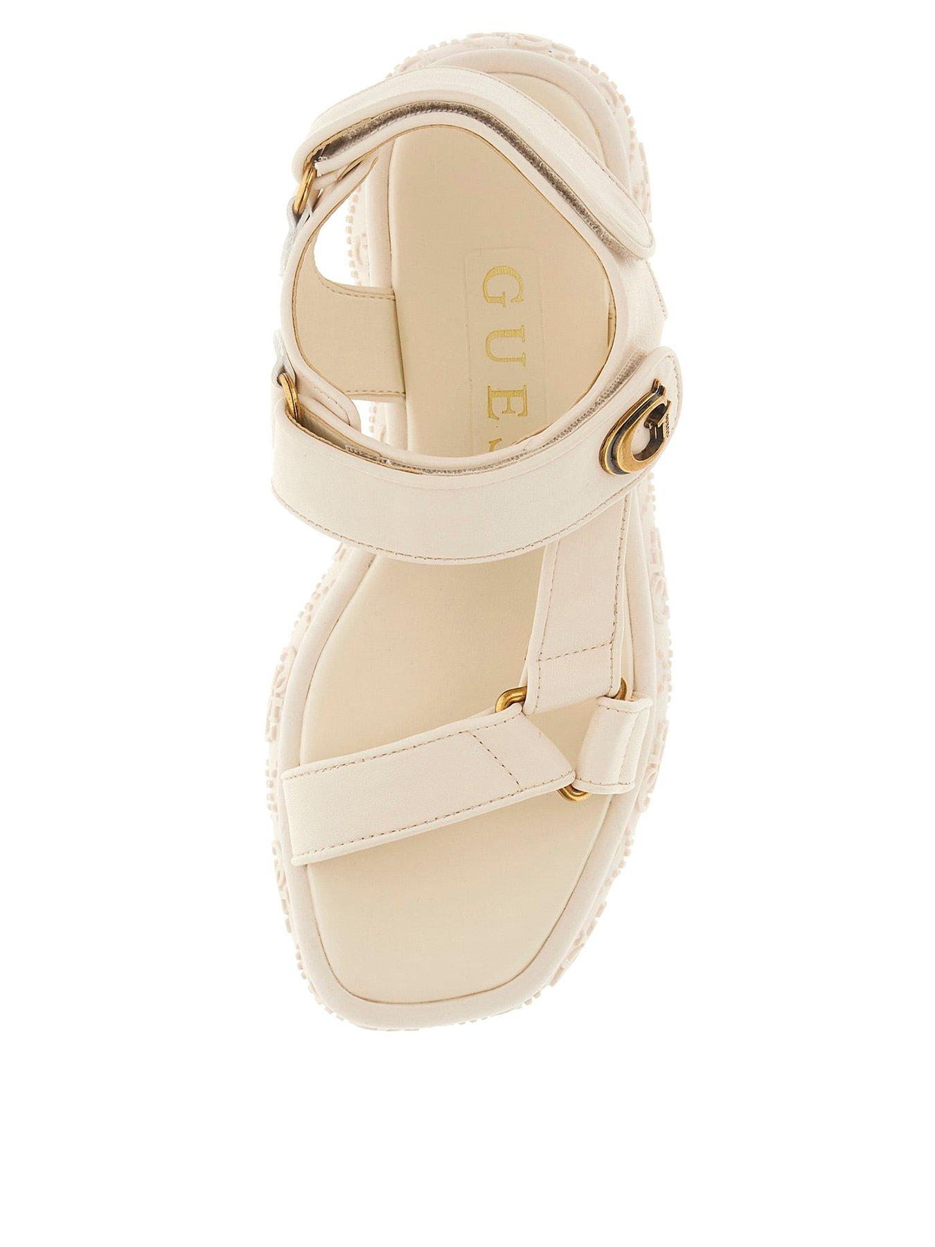 Image 3 of 5 of Guess Lanara Chunky Sandal - Cream