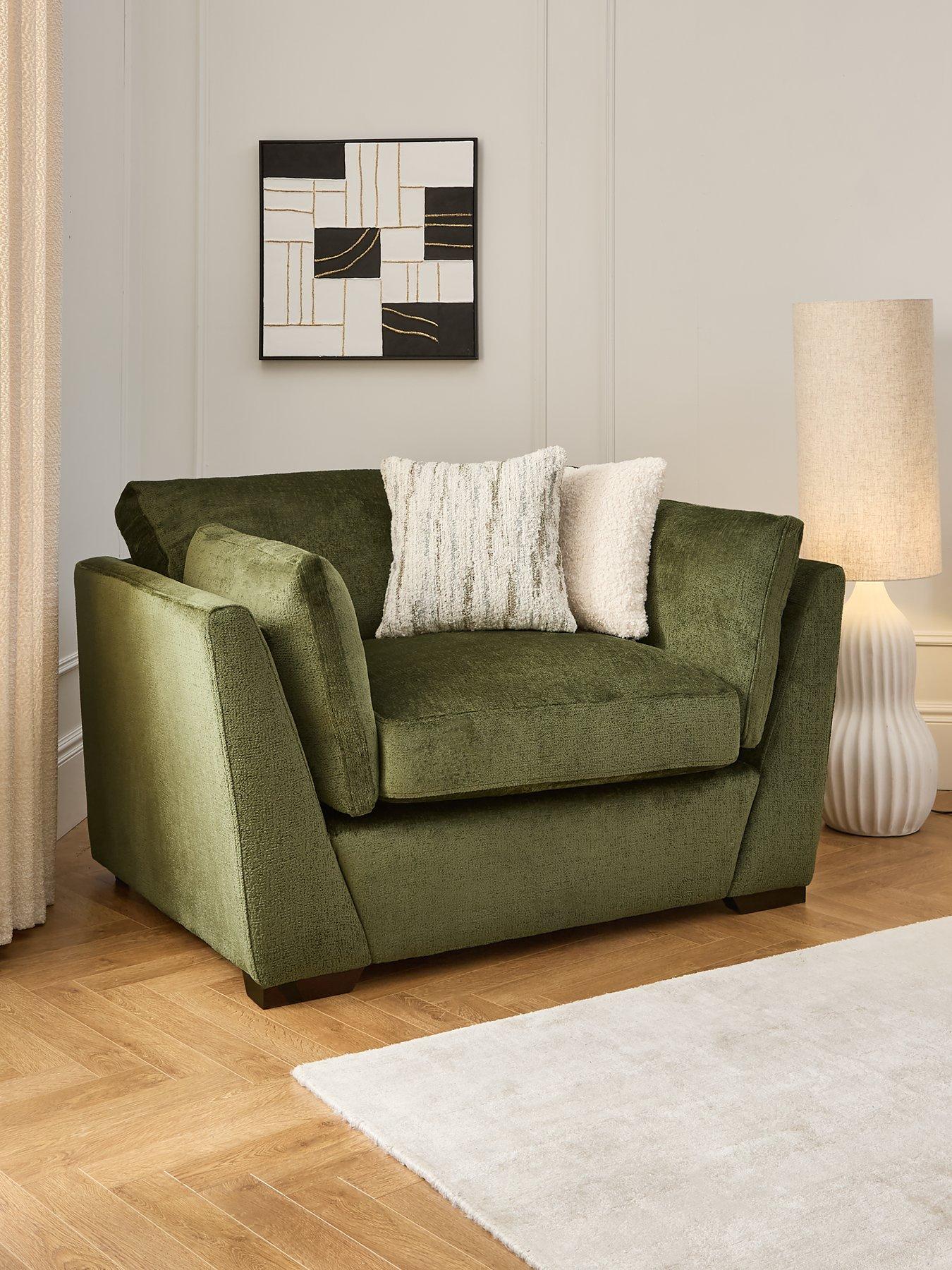 undefined Anniston Fabric Snuggle Chair - Made to Order in the UK