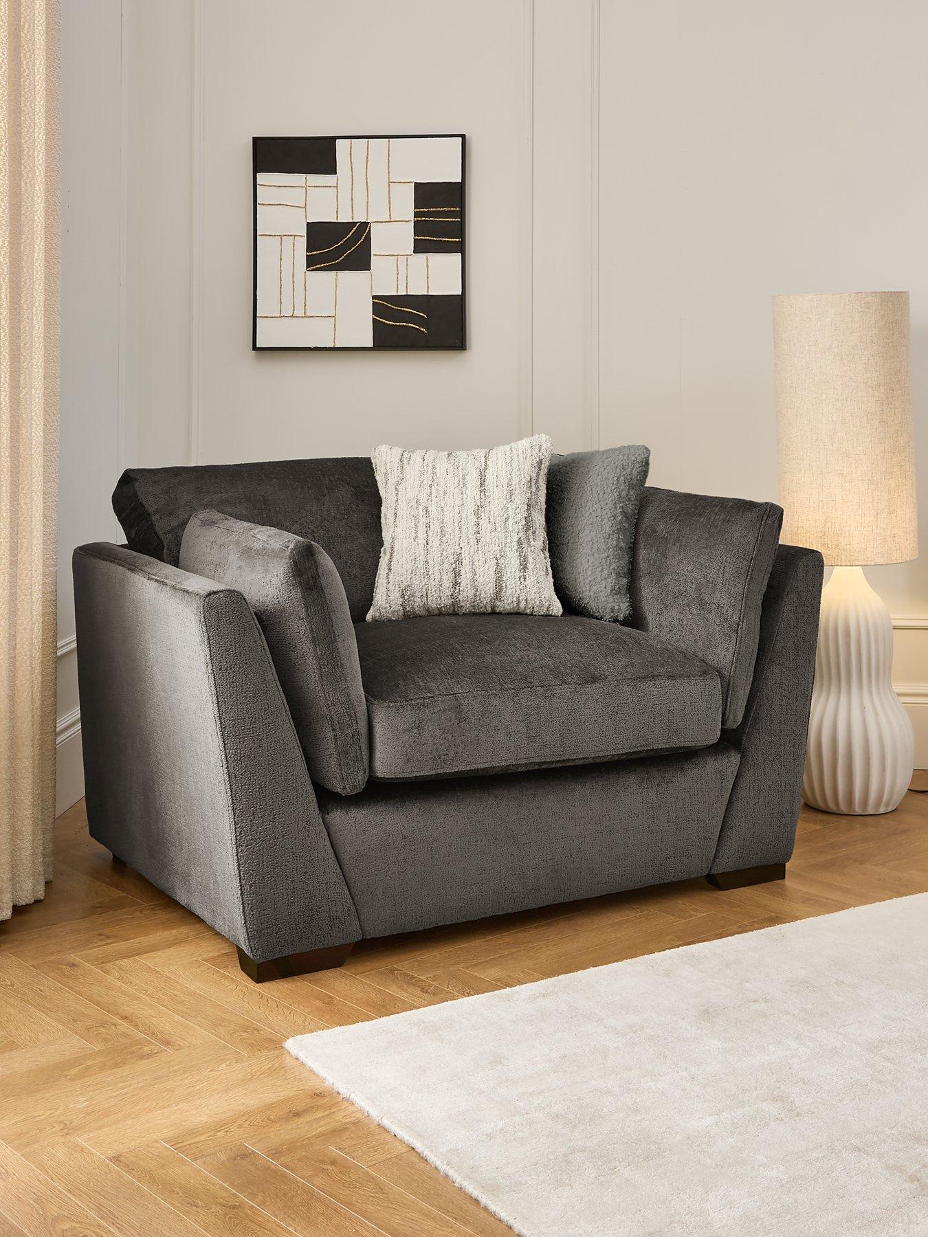 undefined Anniston Fabric Snuggle Chair - Made to Order in the UK
