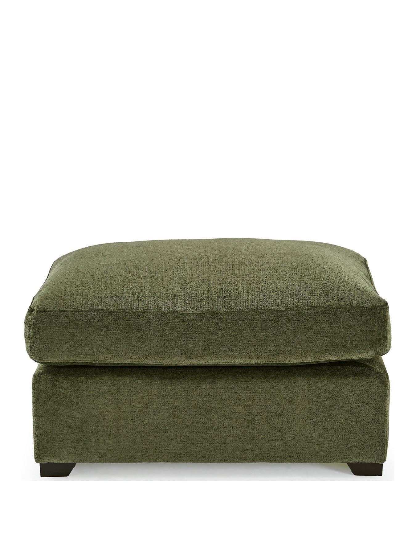 Image 2 of 7 of Very Home Anniston Fabric Large Footstool&nbsp;- Made to Order in the UK