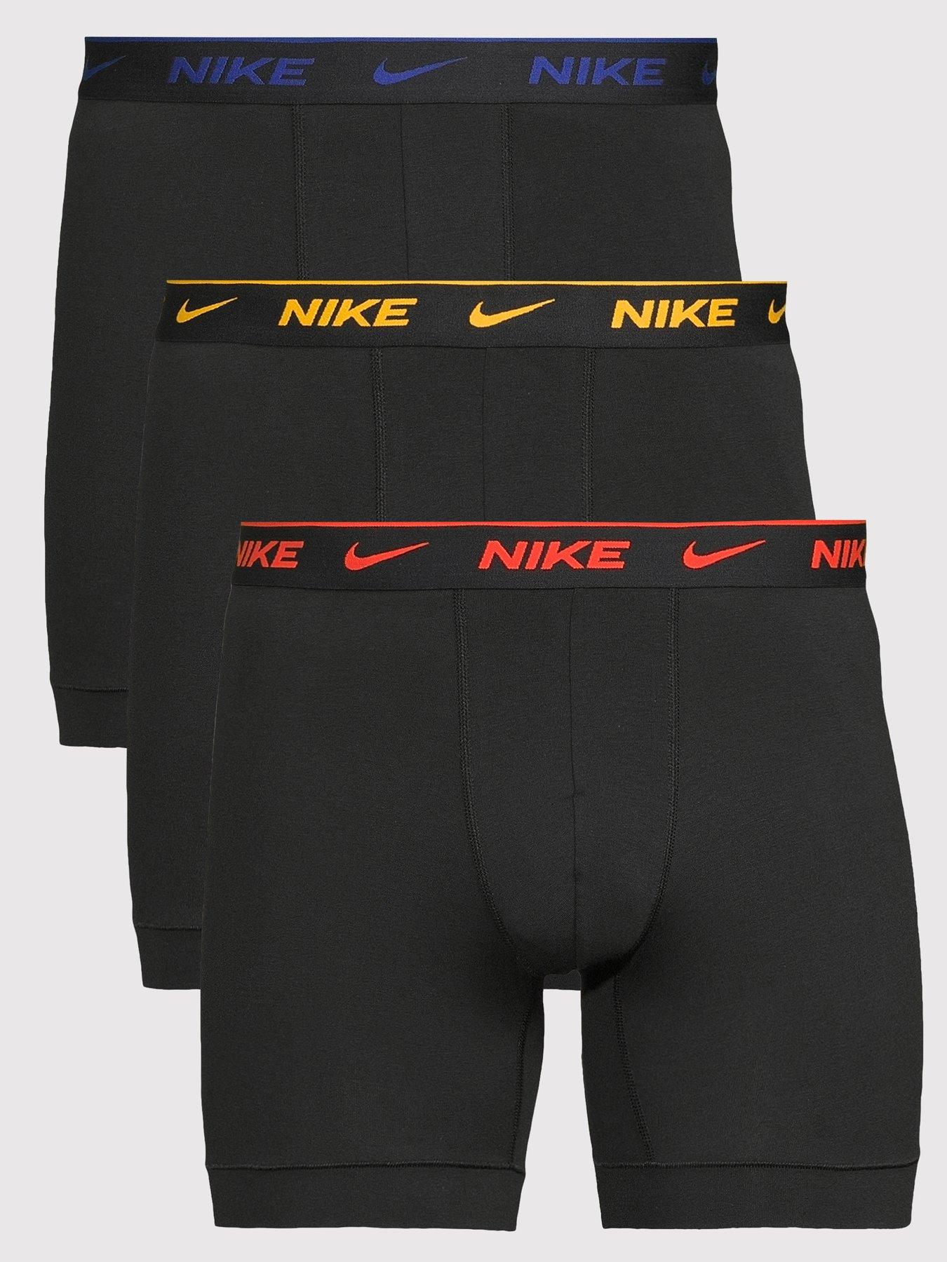 undefined Mens 3 Pack Boxer Briefs - Black