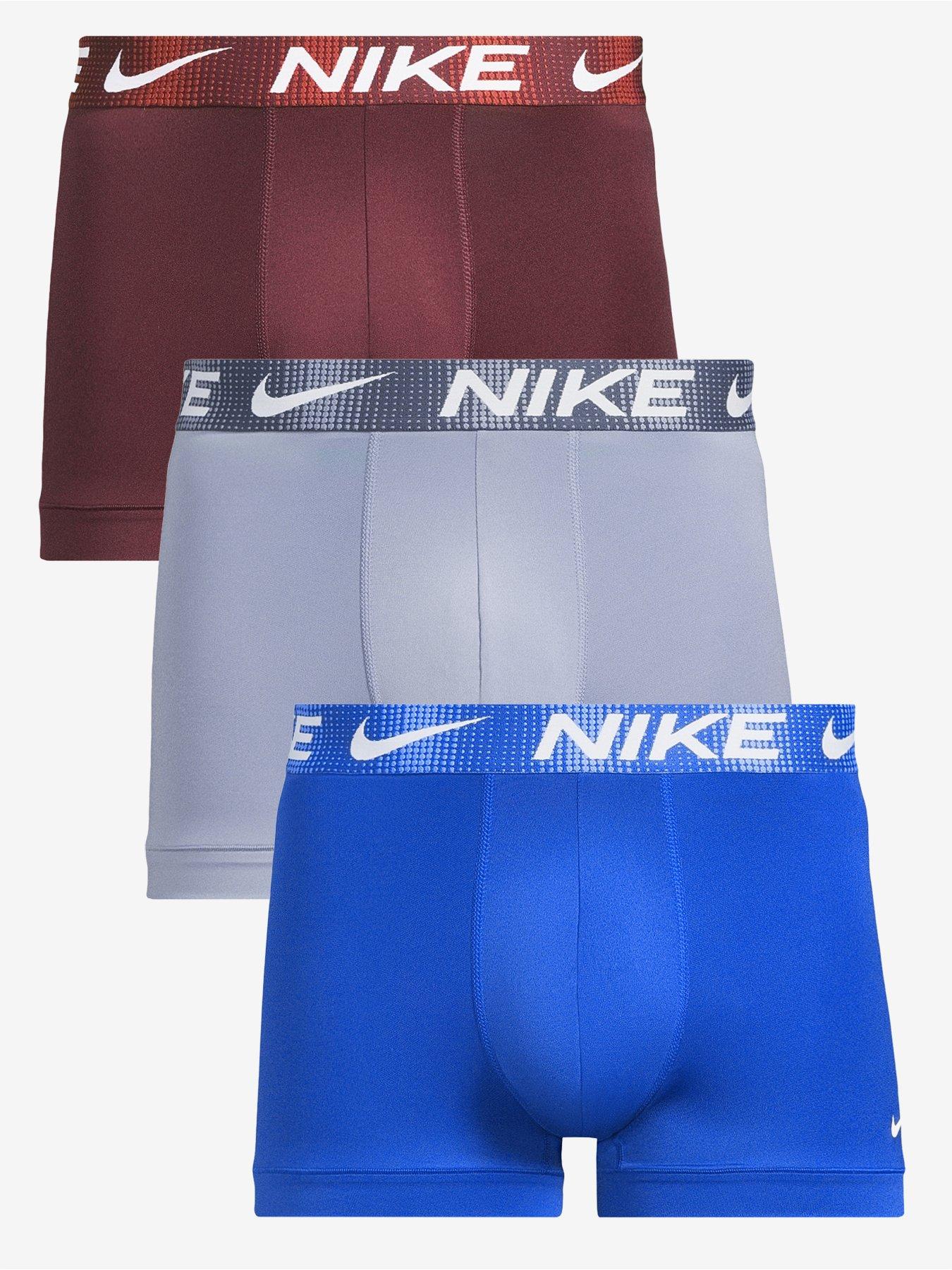 Nike Mens 3 Pack Trunks - Multi | Littlewoods