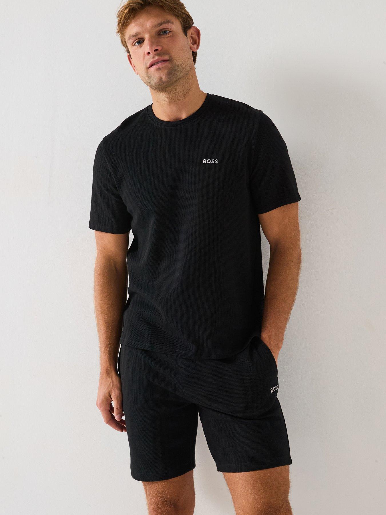 BOSS Waffle Loungewear T-Shirt - Black
