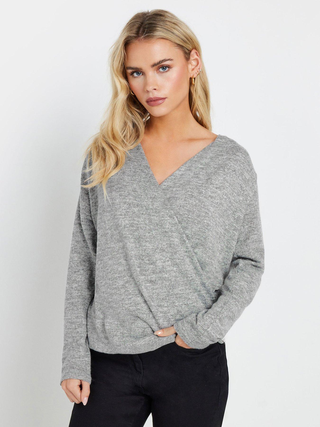 mco-petite-petite-wrap-over-jumper-grey
