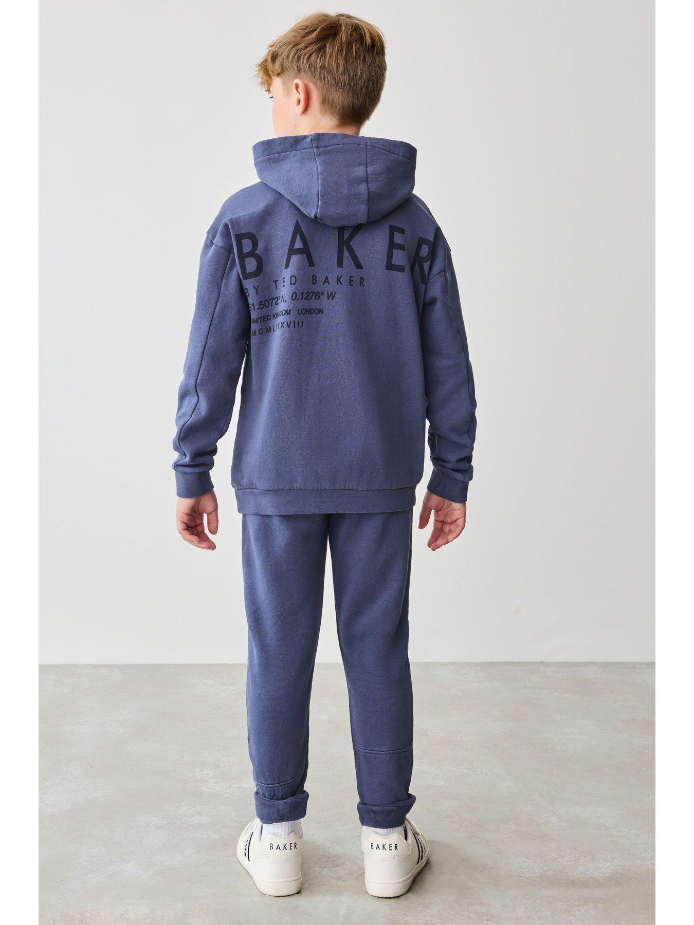  image of ted-baker-boys-hoodie-set-blue