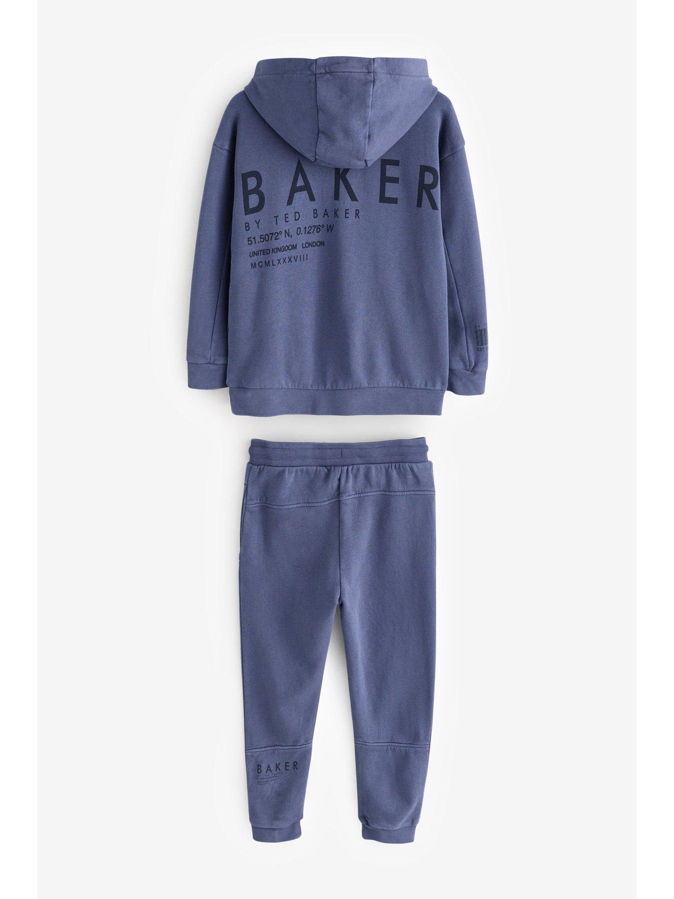  image of ted-baker-boys-hoodie-set-blue