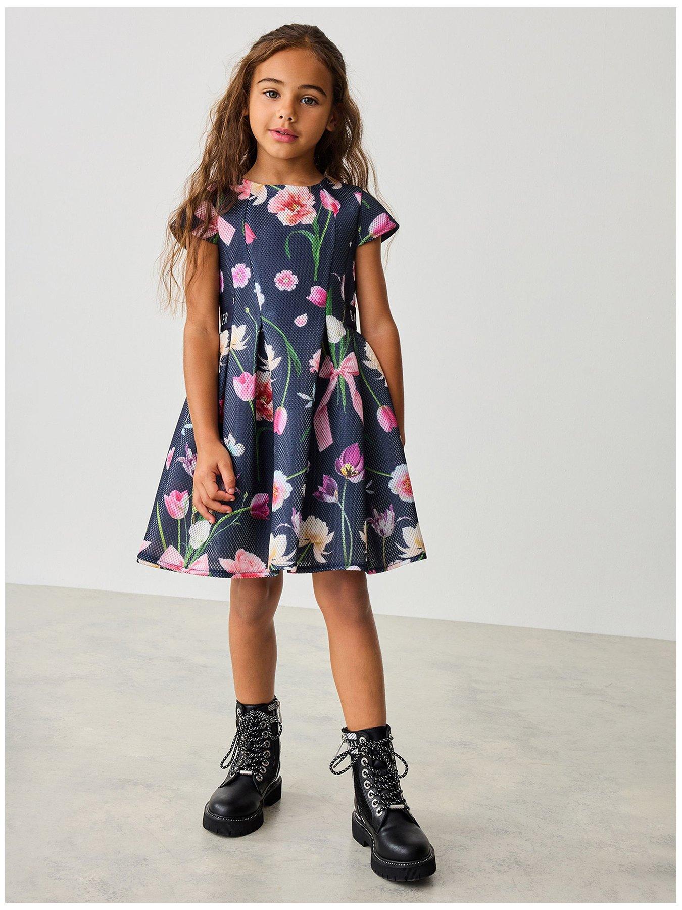 Ted Baker Girls Dress - Navy