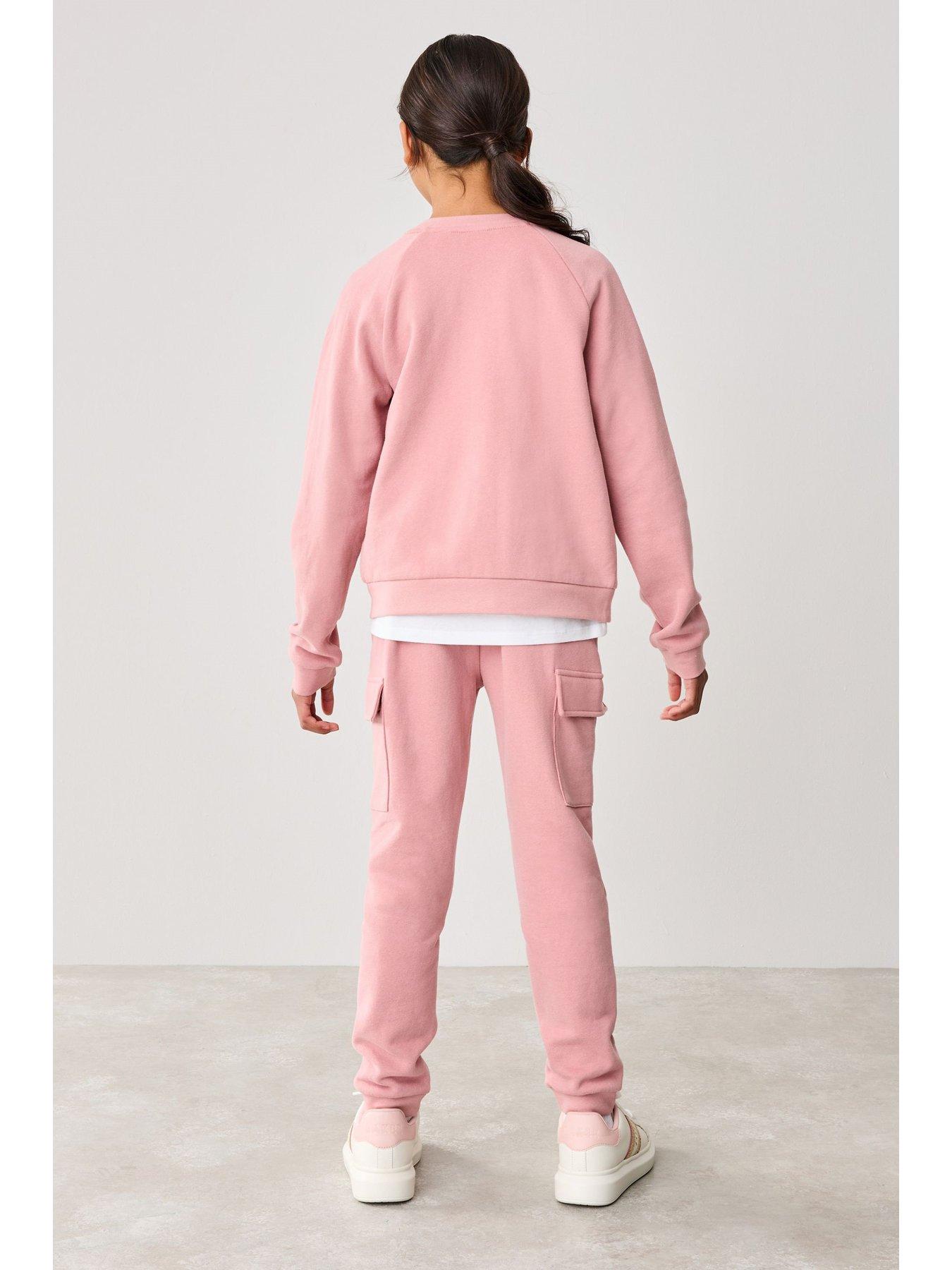 image of ted-baker-girls-3-piece-bomber-jacket-set-pink