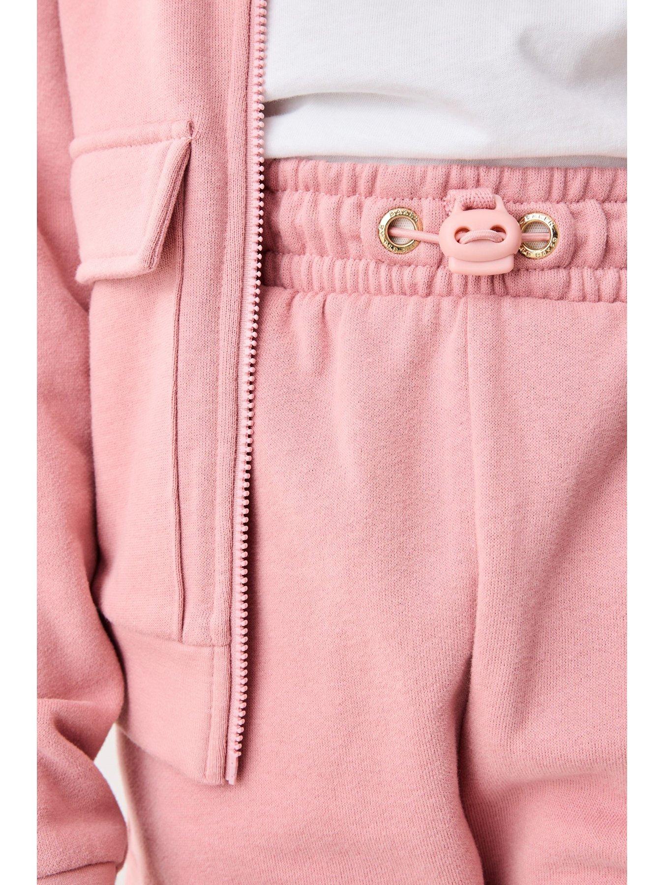  image of ted-baker-girls-3-piece-bomber-jacket-set-pink