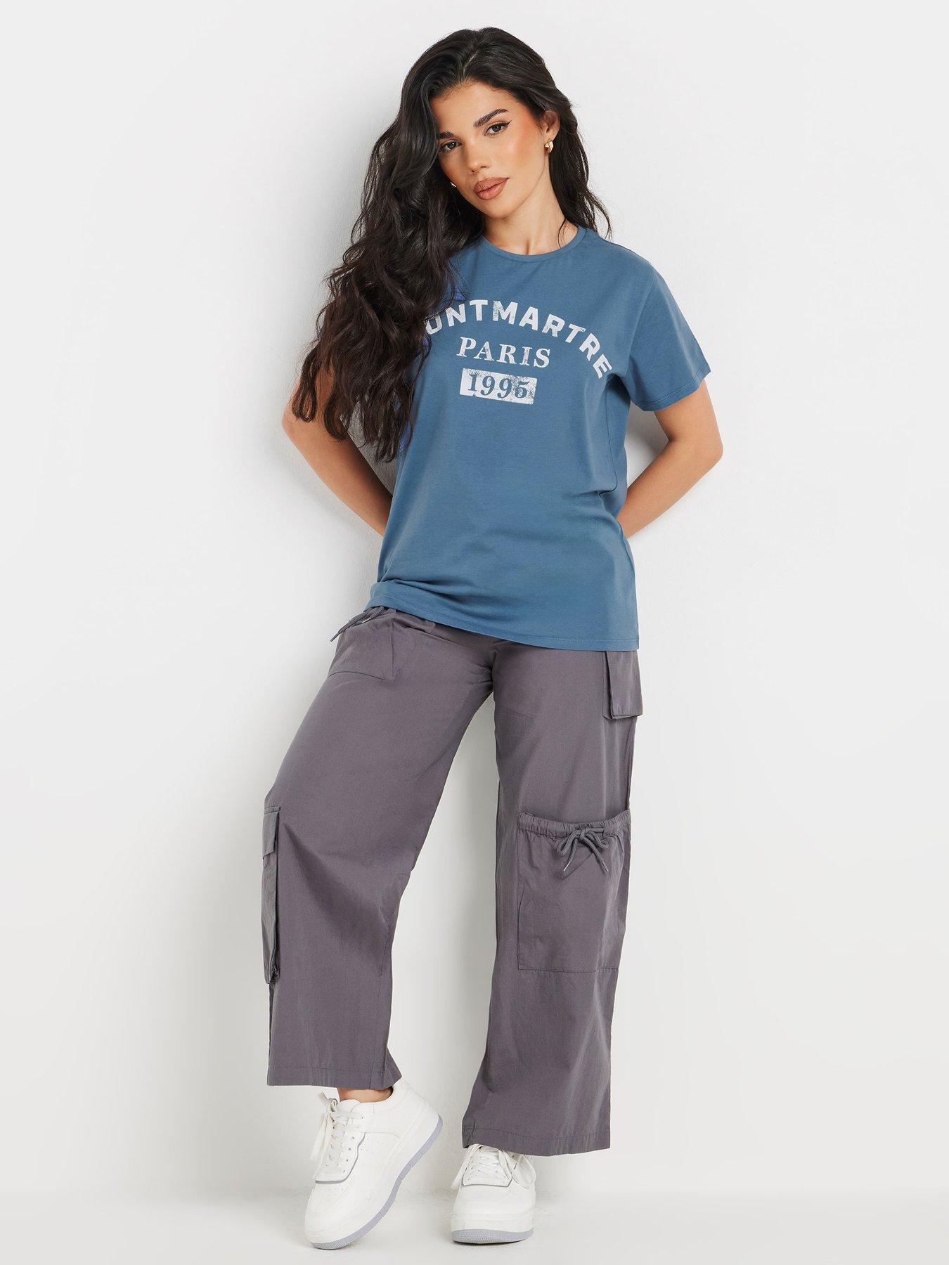 Image 3 of 4 of PixieGirl Petite Short Sleeve T Shirt - Blue