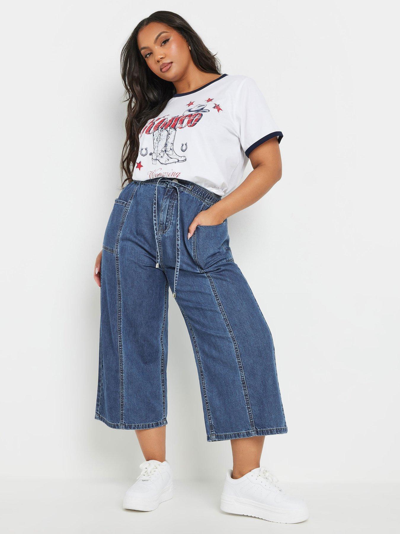  image of yours-curve-tie-waist-cropped-trouser
