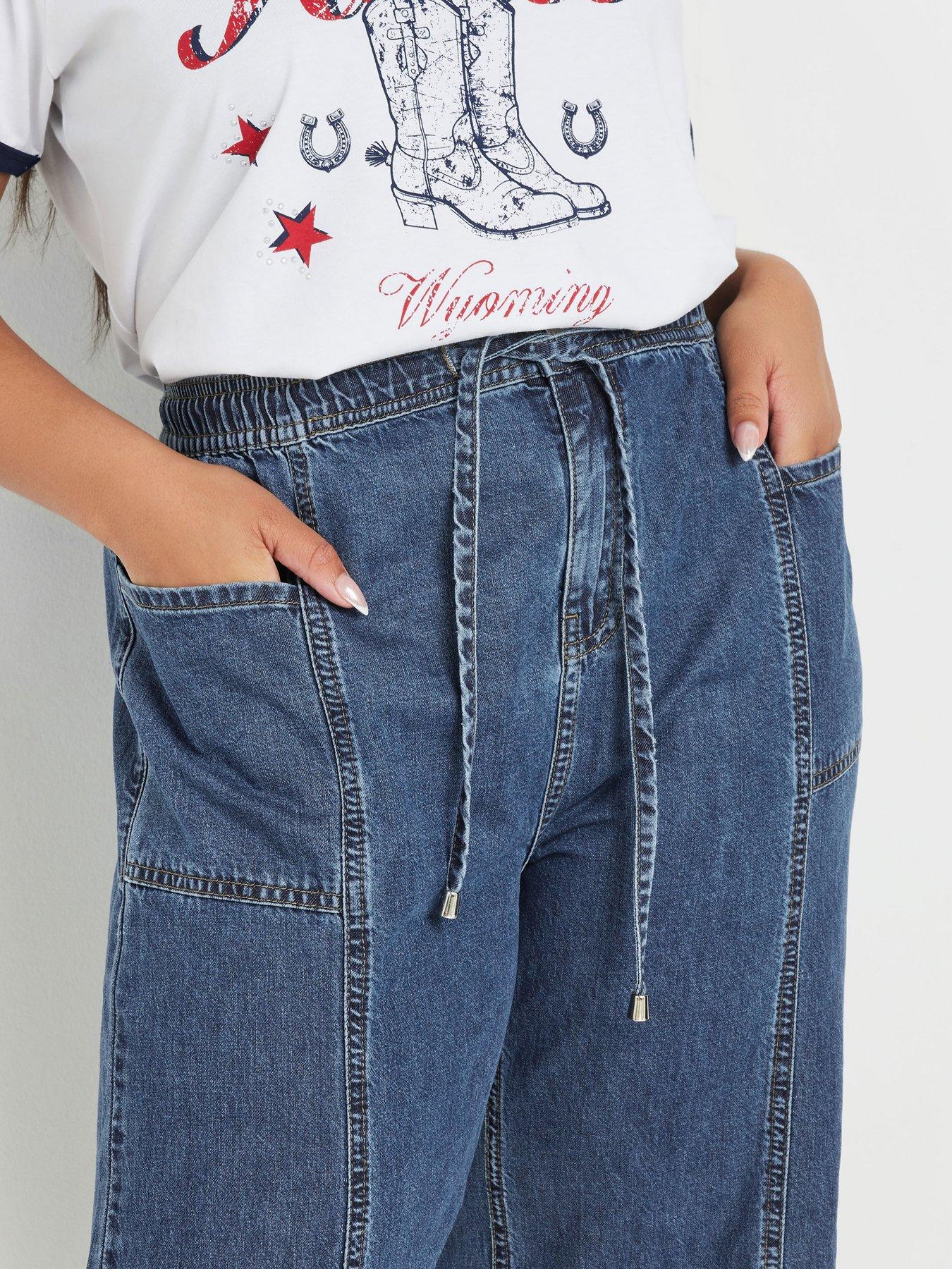  image of yours-curve-tie-waist-cropped-trouser