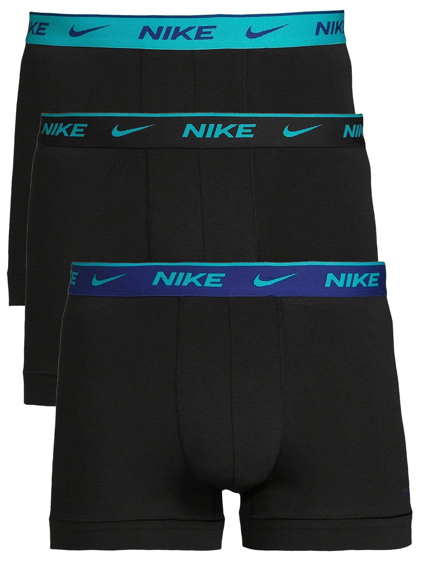 undefined Nike Mens 3 Pack Trunks - Black