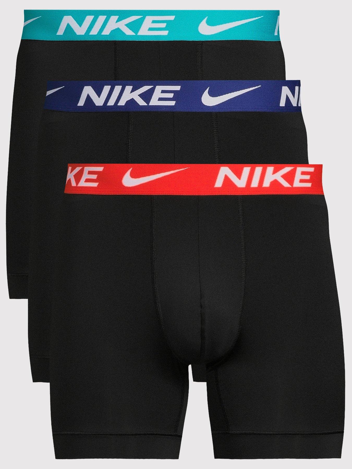 Image 1 of 3 of Nike Mens 3 Pack Boxer Briefs - Black