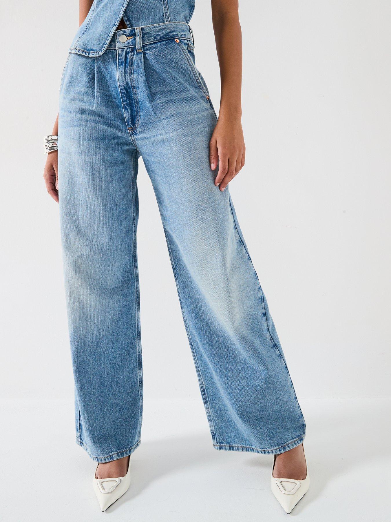 The Very Collection Denim Co-Ord High Waist Jeans - Mid Wash