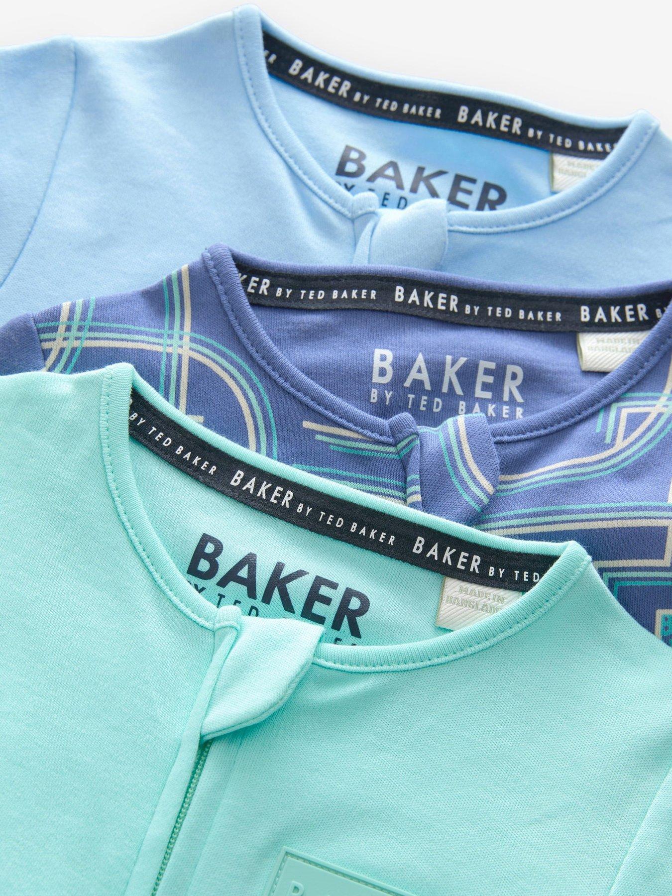  image of ted-baker-baby-boys-3-pack-sleepsuit-multi
