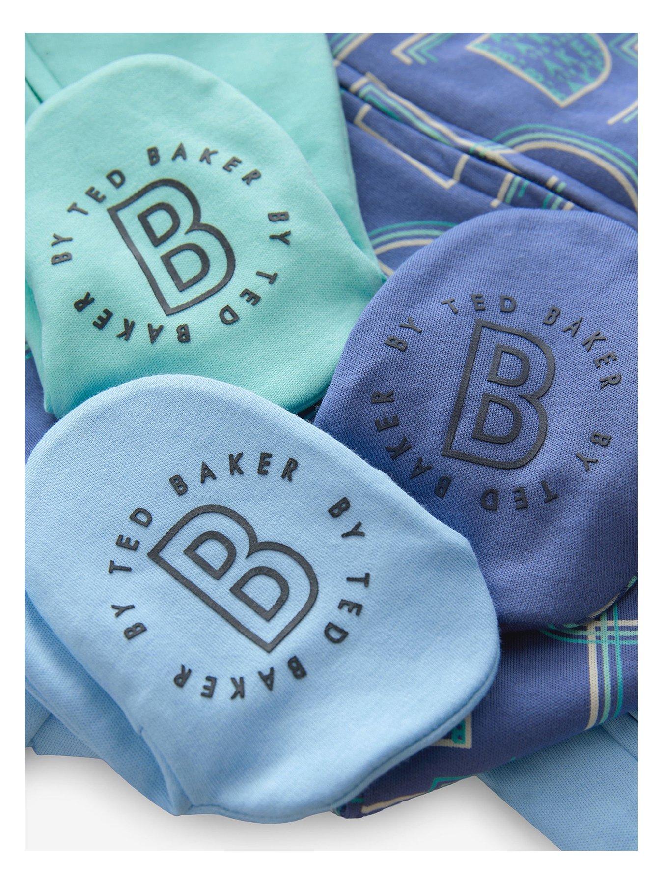  image of ted-baker-baby-boys-3-pack-sleepsuit-multi