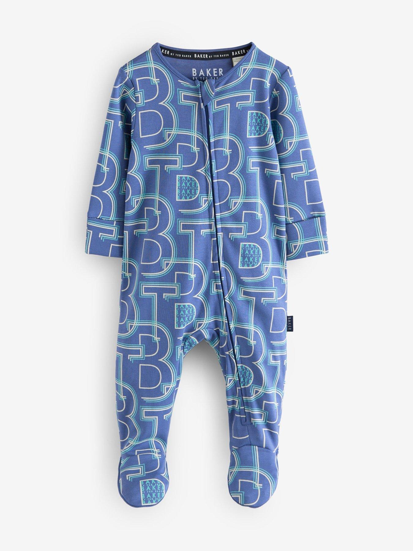  image of ted-baker-baby-boys-3-pack-sleepsuit-multi