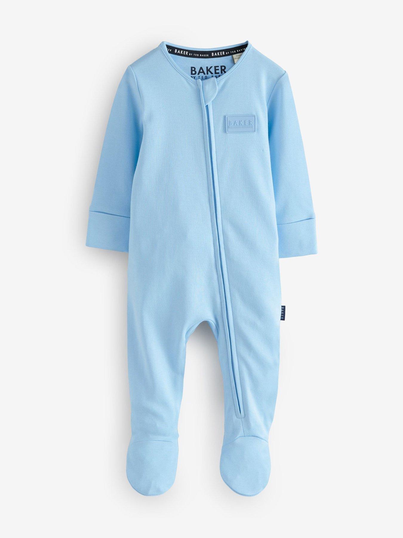  image of ted-baker-baby-boys-3-pack-sleepsuit-multi