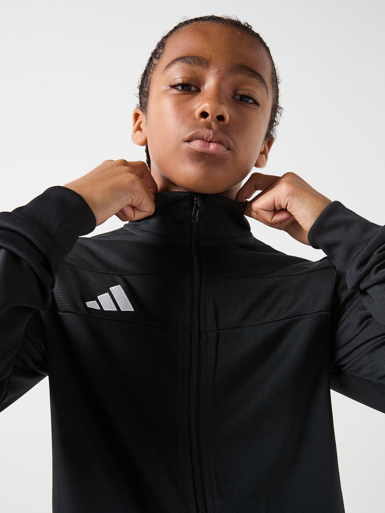  image of adidas-youth-tiro-essentials-tracksuit-black
