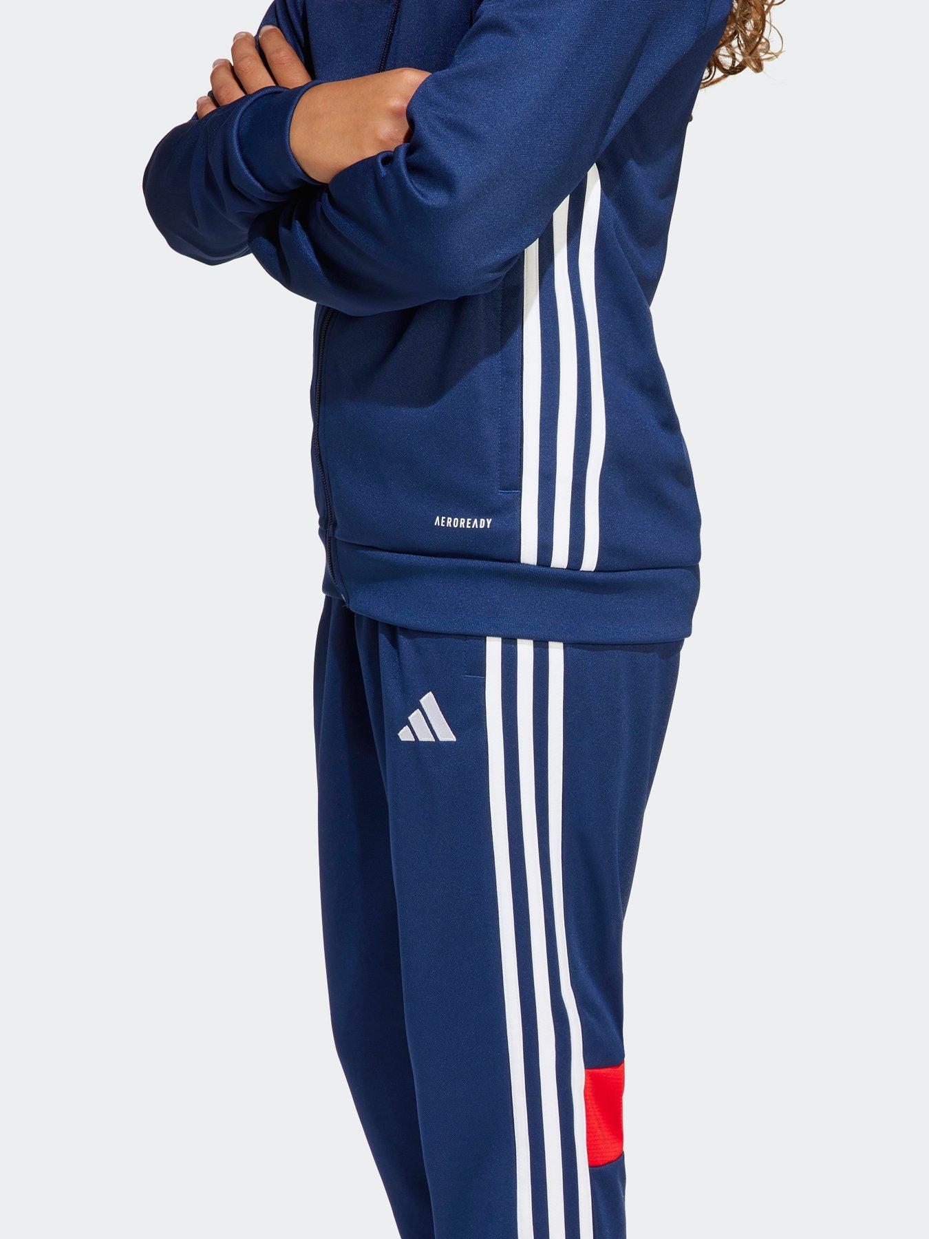 Image 5 of 6 of adidas Youth Tiro Essentials Tracksuit - Navy