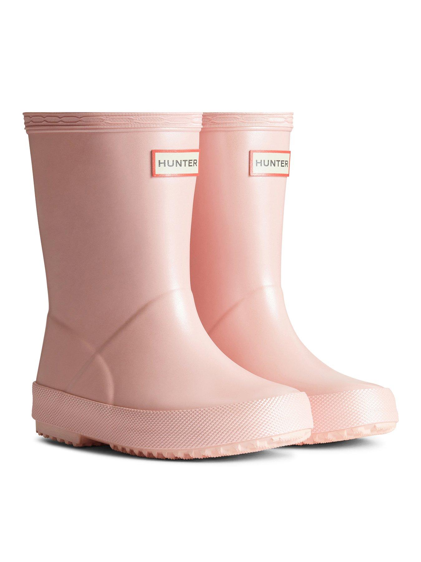  image of hunter-kids-first-nebula-wellington-boot-pink