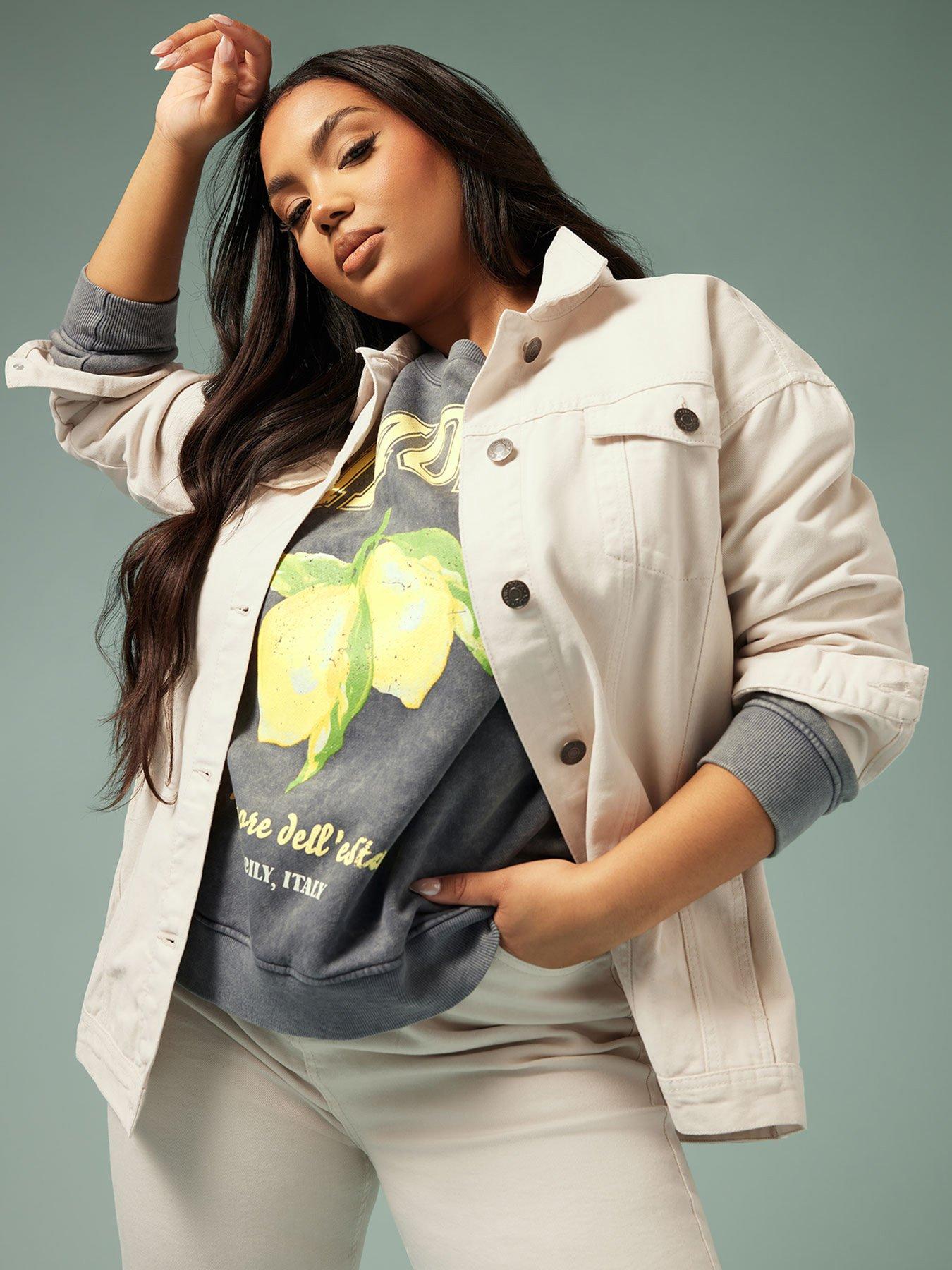undefined Curve Oversized Denim Jacket