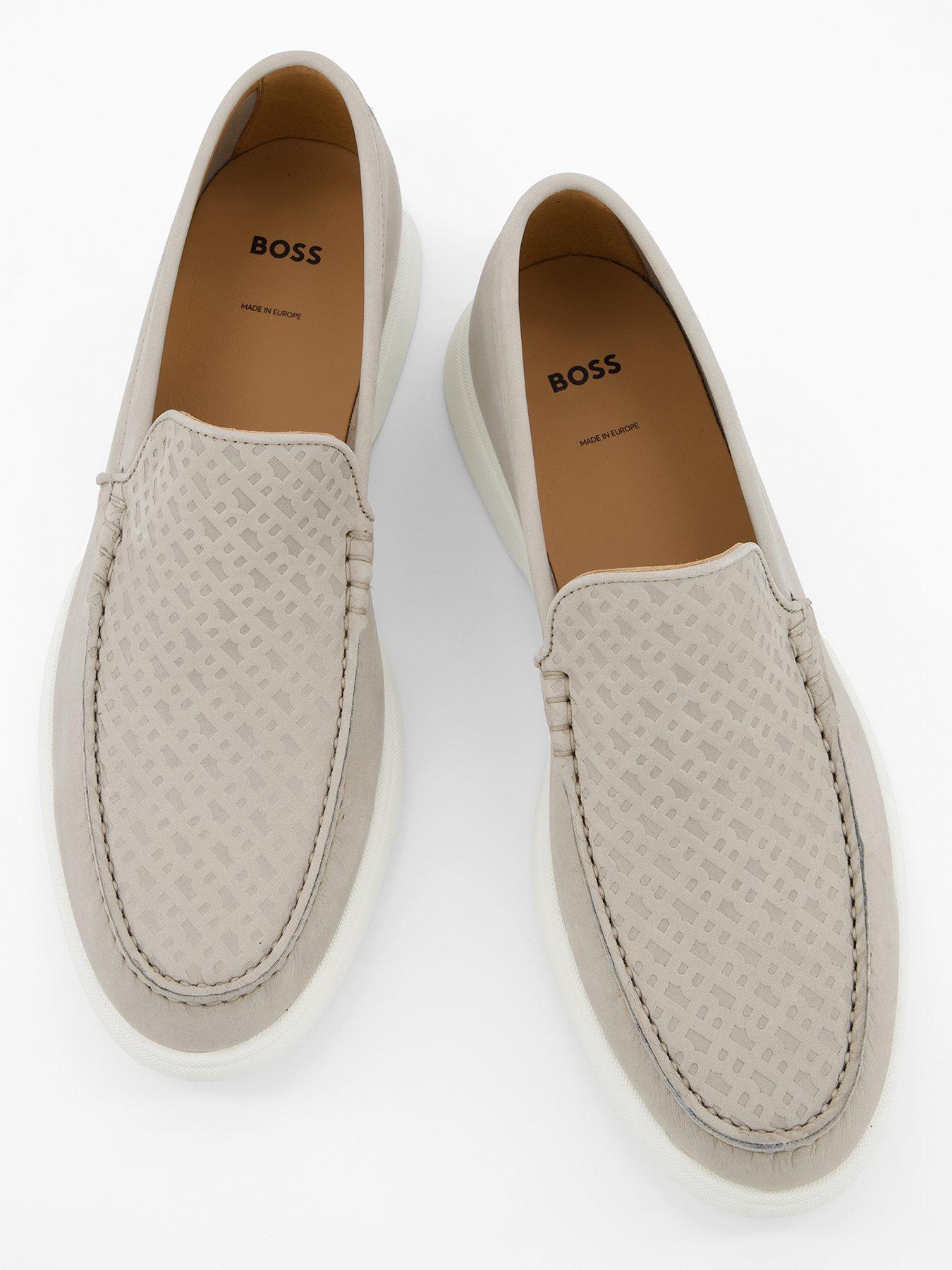Image 3 of 7 of BOSS Sienne Monogram Loafers - Medium Beige