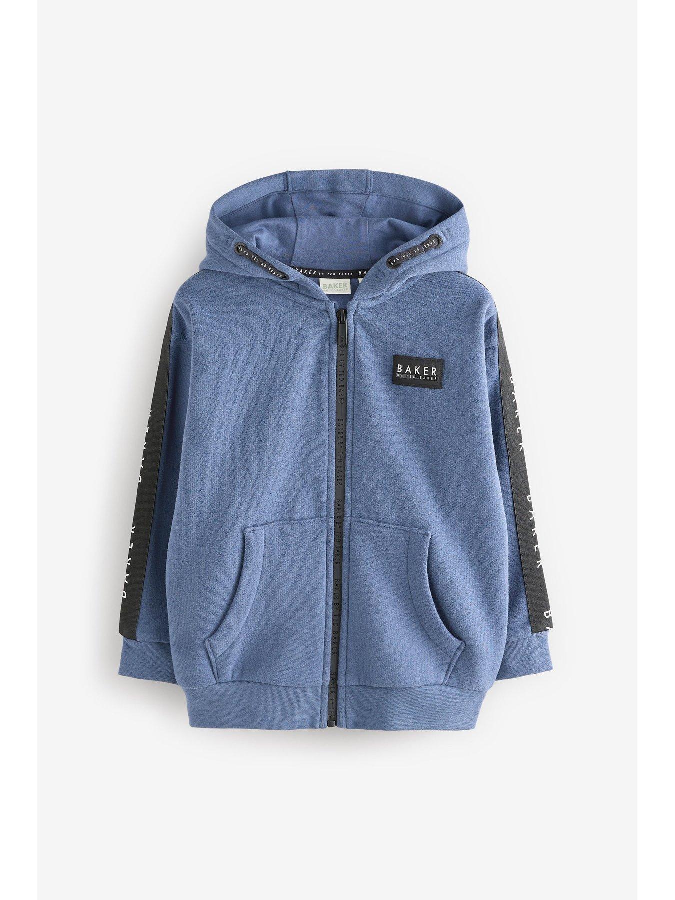  image of ted-baker-boy-zip-through-jacket-blue