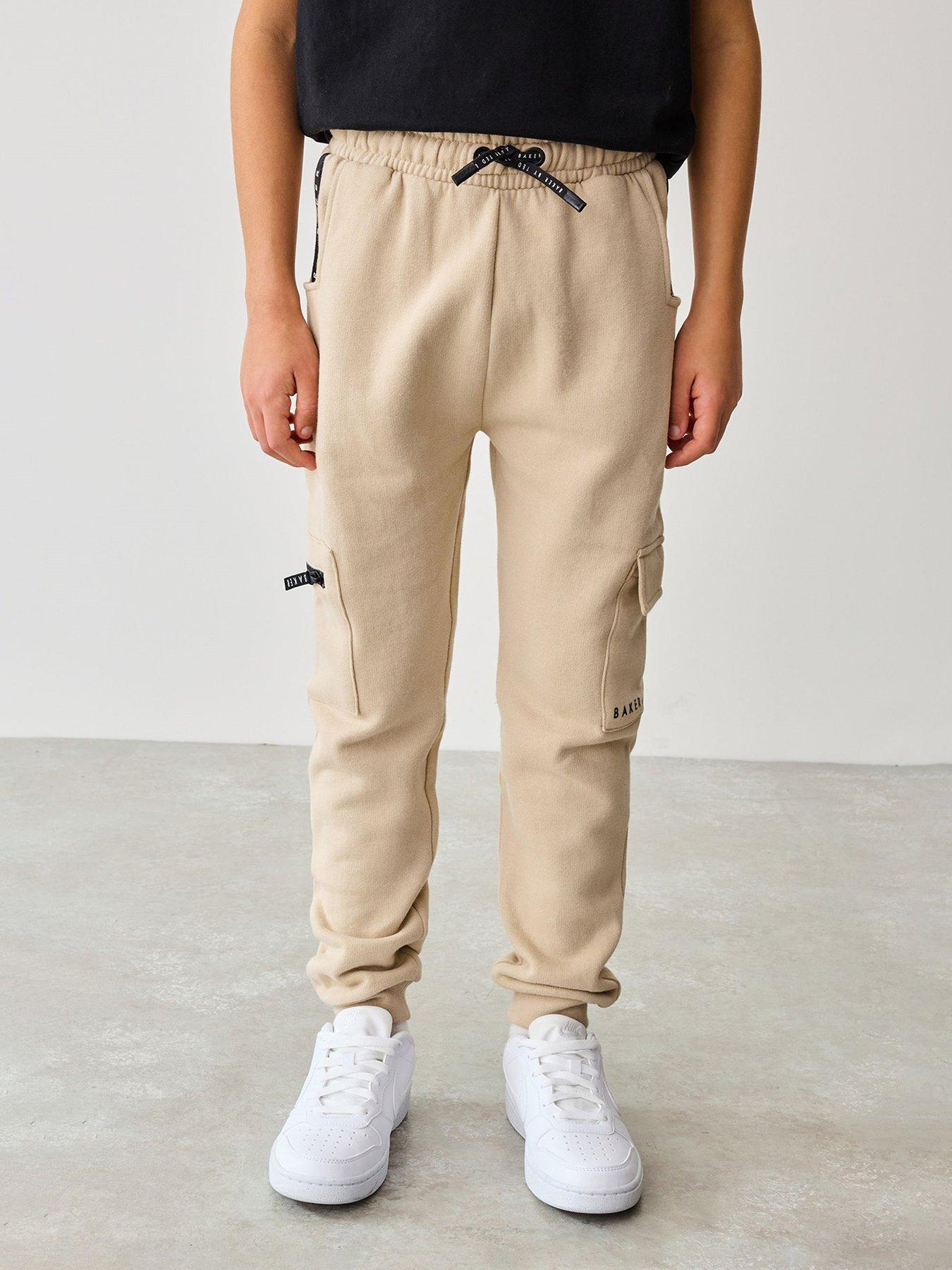 ted-baker-boys-cargo-joggers-beige