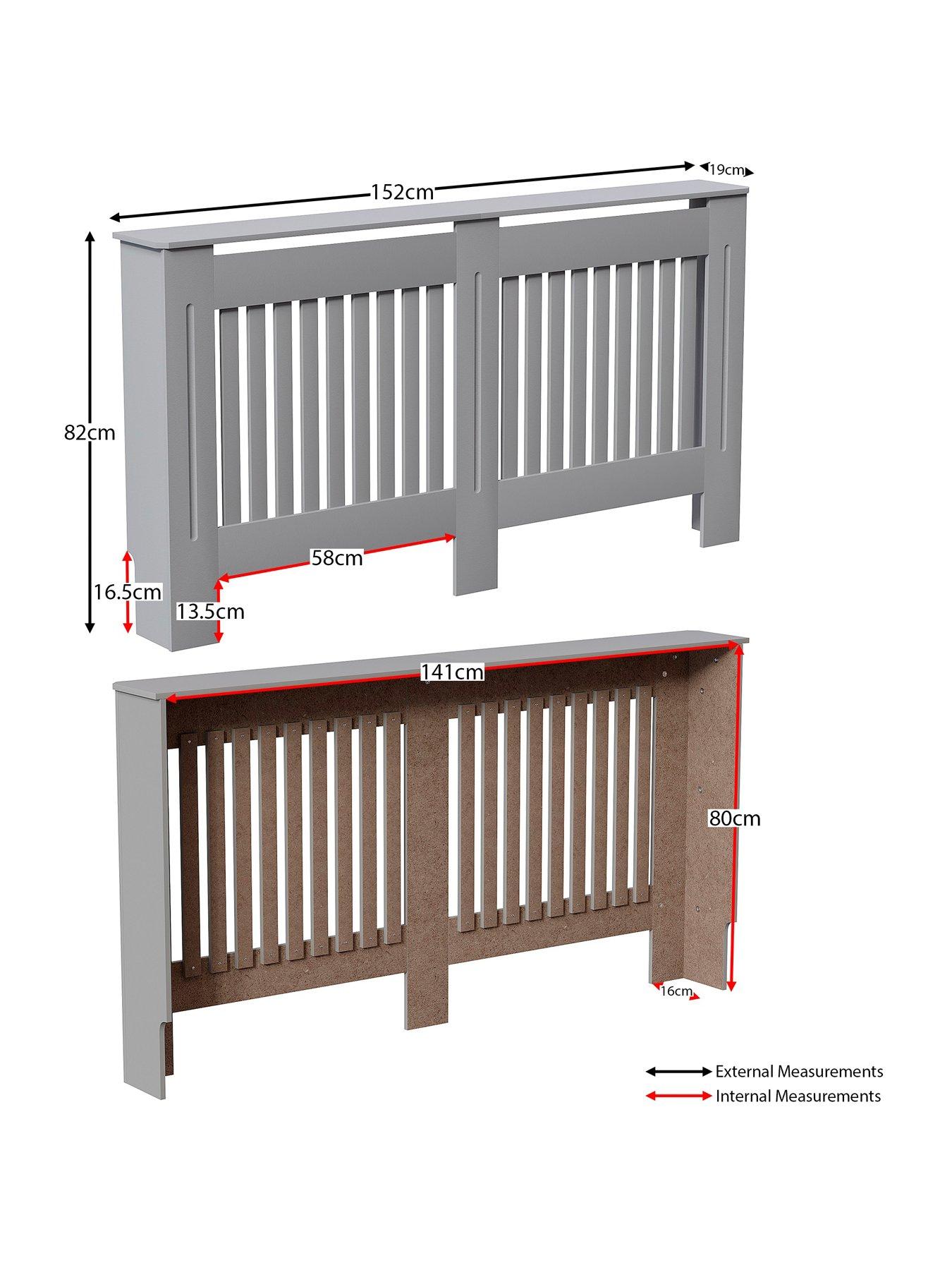 Image 7 of 7 of Vida Designs Chelsea Large Radiator Cover - Olive Grey