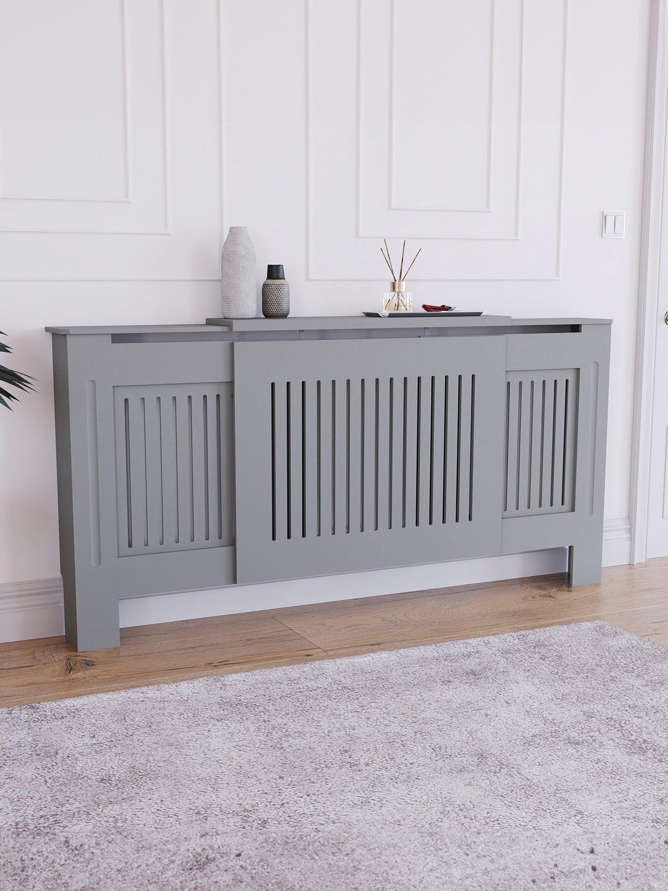 Image 1 of 7 of Vida Designs Chelsea Adjustable Radiator Cover - Olive Grey