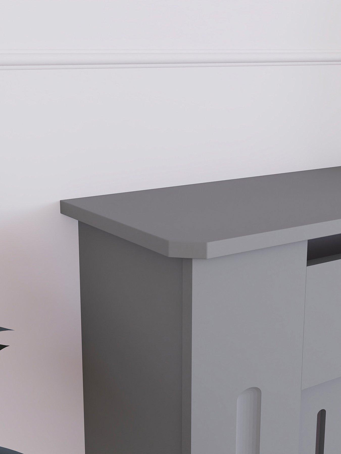 Image 4 of 7 of Vida Designs Chelsea Adjustable Radiator Cover - Olive Grey