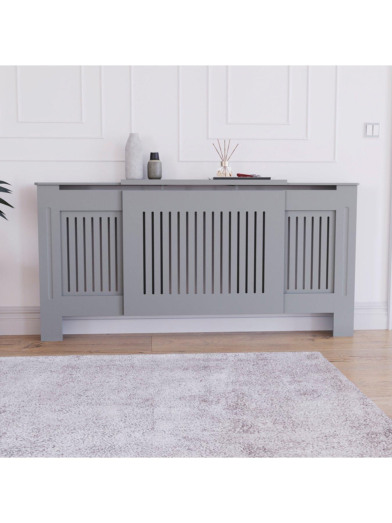 Image 6 of 7 of Vida Designs Chelsea Adjustable Radiator Cover - Olive Grey