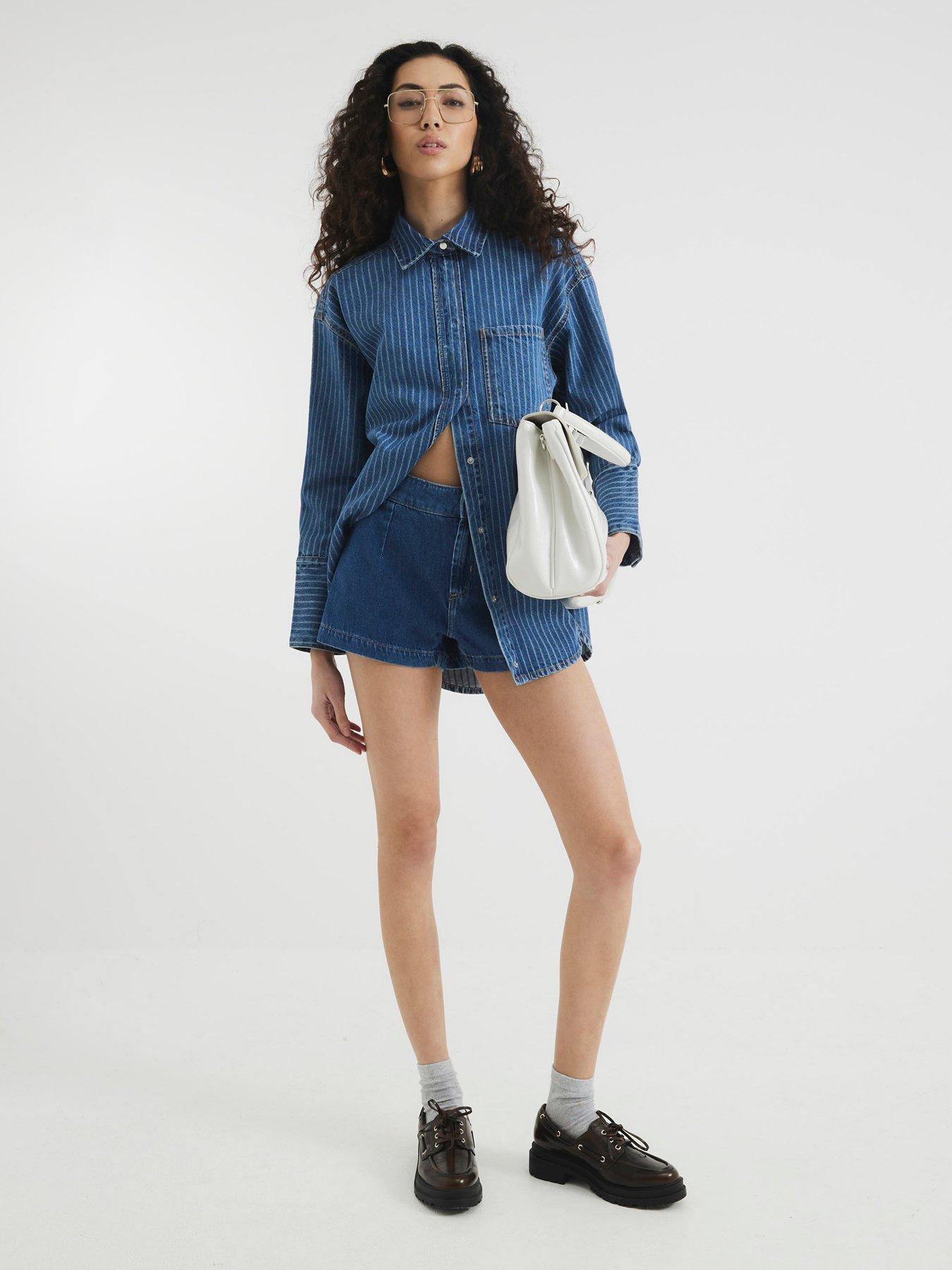 undefined Deep Cuff Shirt - Light Denim
