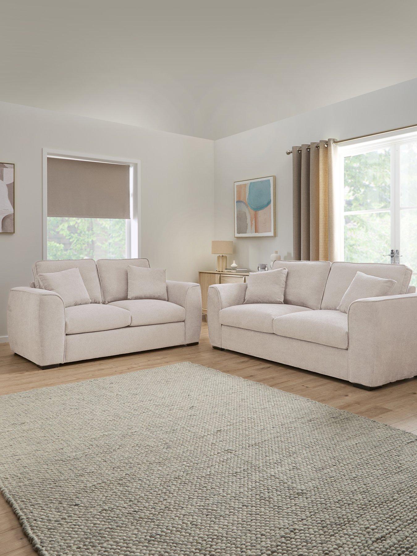 Very Home Seoul 3 + 2 Seater Fabric Sofa Set (Buy  &  SAVE!) - FSC® Certified