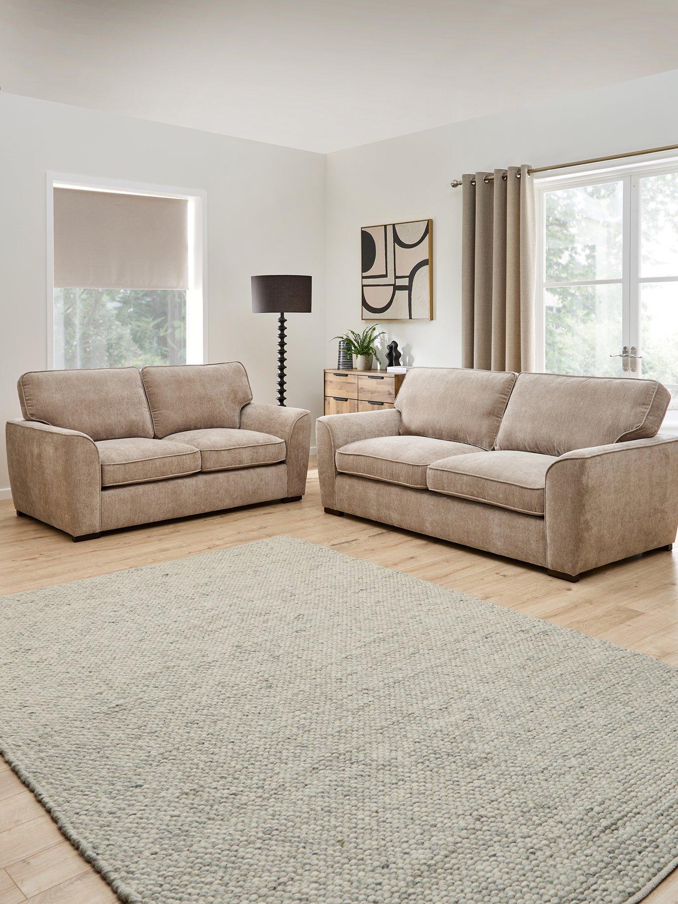 The Very Collection Harlow 3 + 2 Seater Fabric Sofa Set (Buy  &  SAVE!) - FSC® Certified